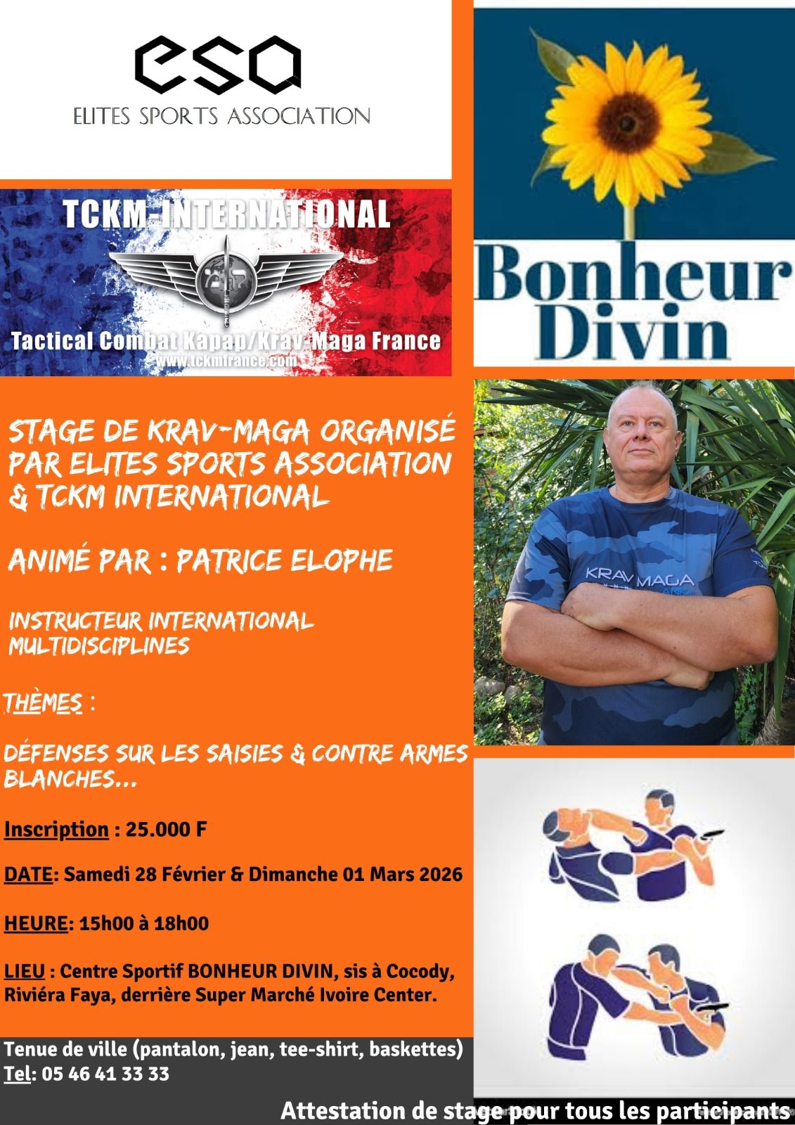Elites Fights CLUB Facebook ad: Stage de Krav-Maga organisé par Élites Sports Association…
