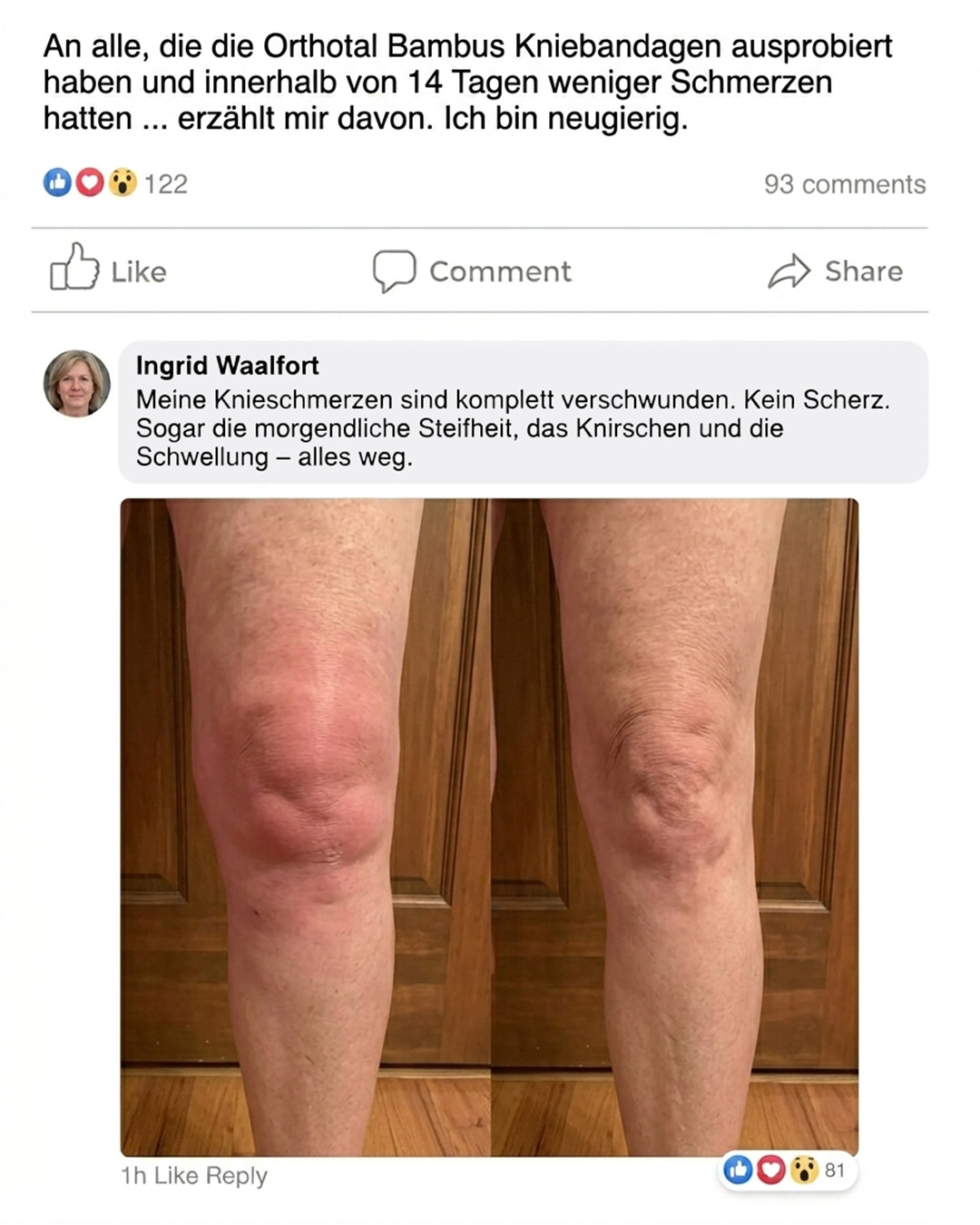 Beschwerdelos Facebook ad