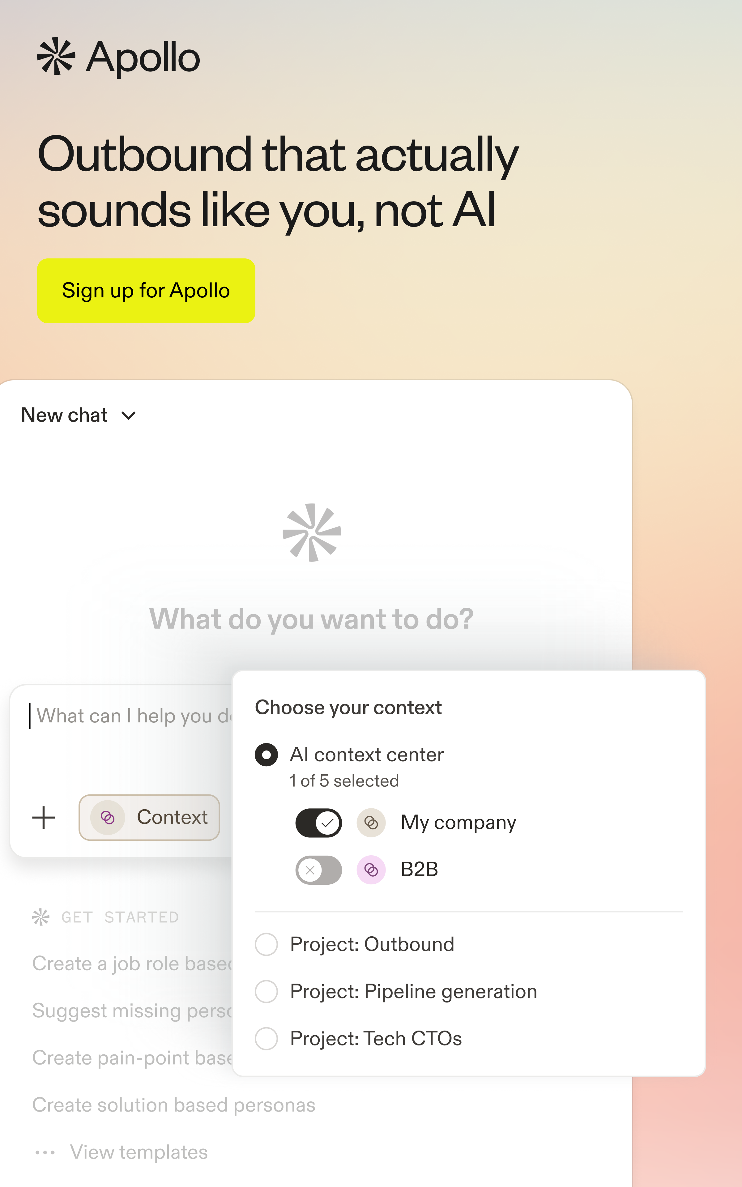 Apollo.io Facebook ad