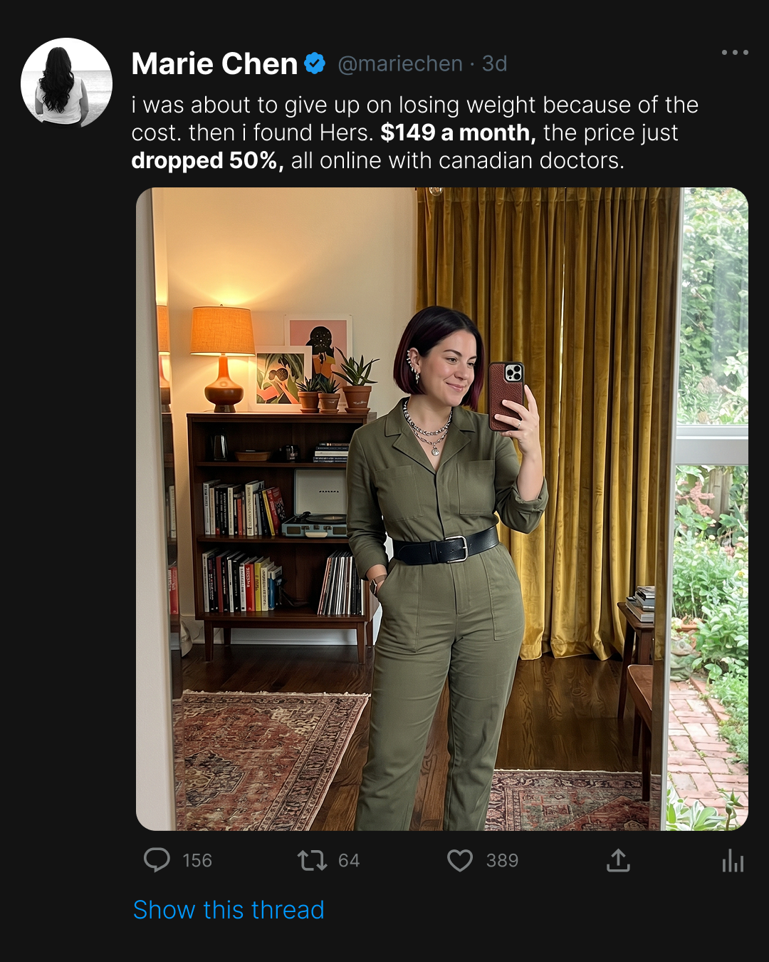 Hers Facebook ad