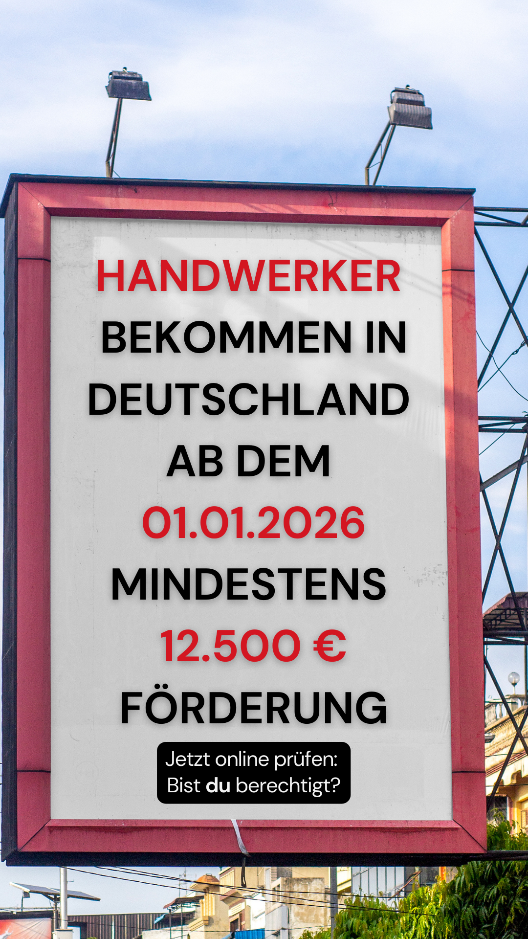 Handwerker Benefit Facebook ad