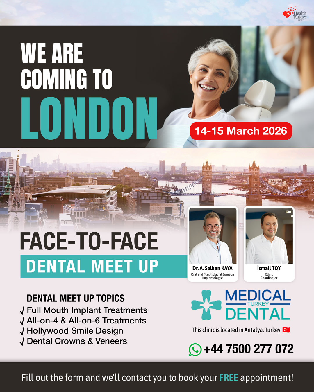 Medical Dental Turkey Facebook ad from Mar 1, 2026