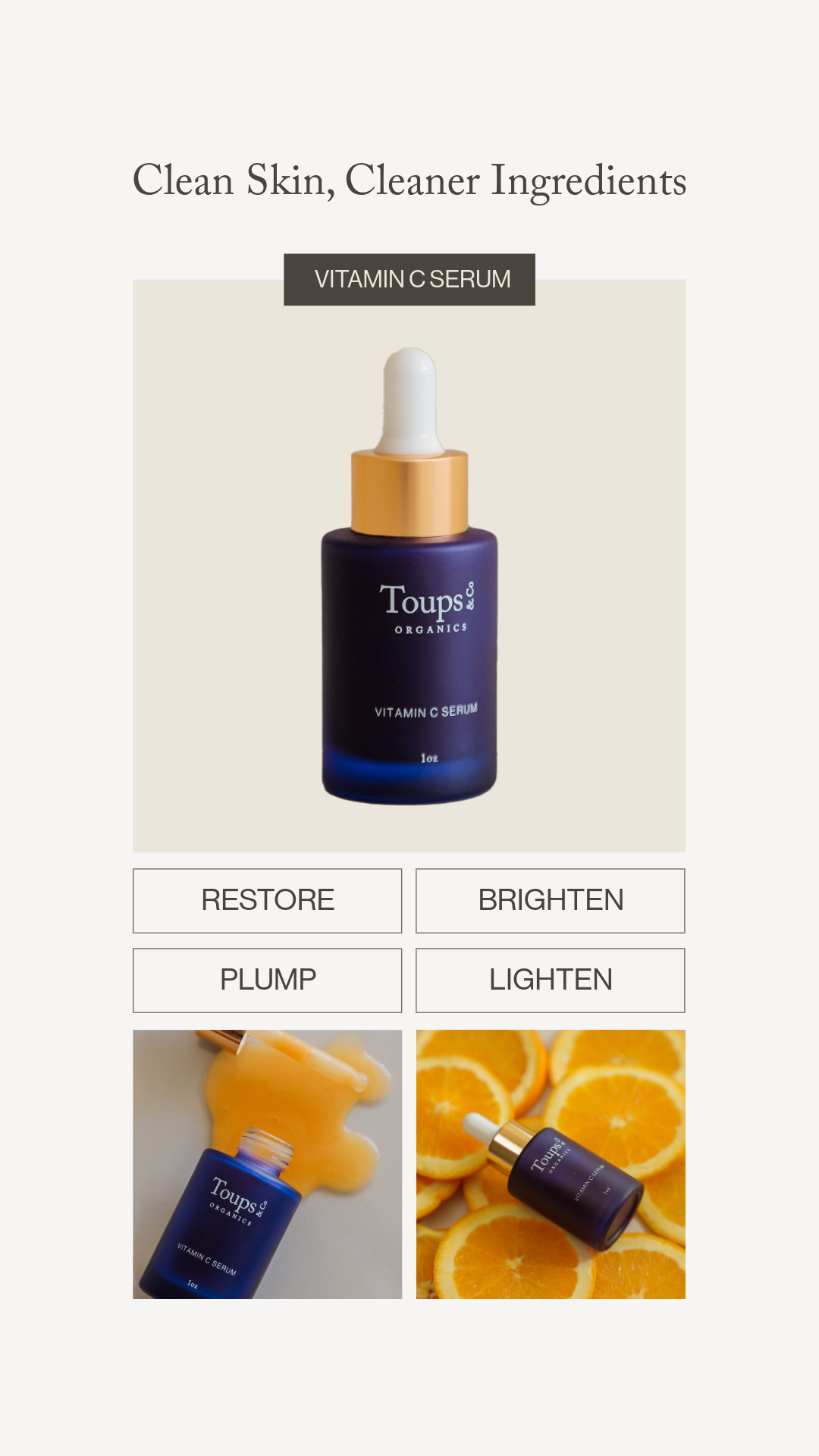 Toups and Co Organics Facebook ad