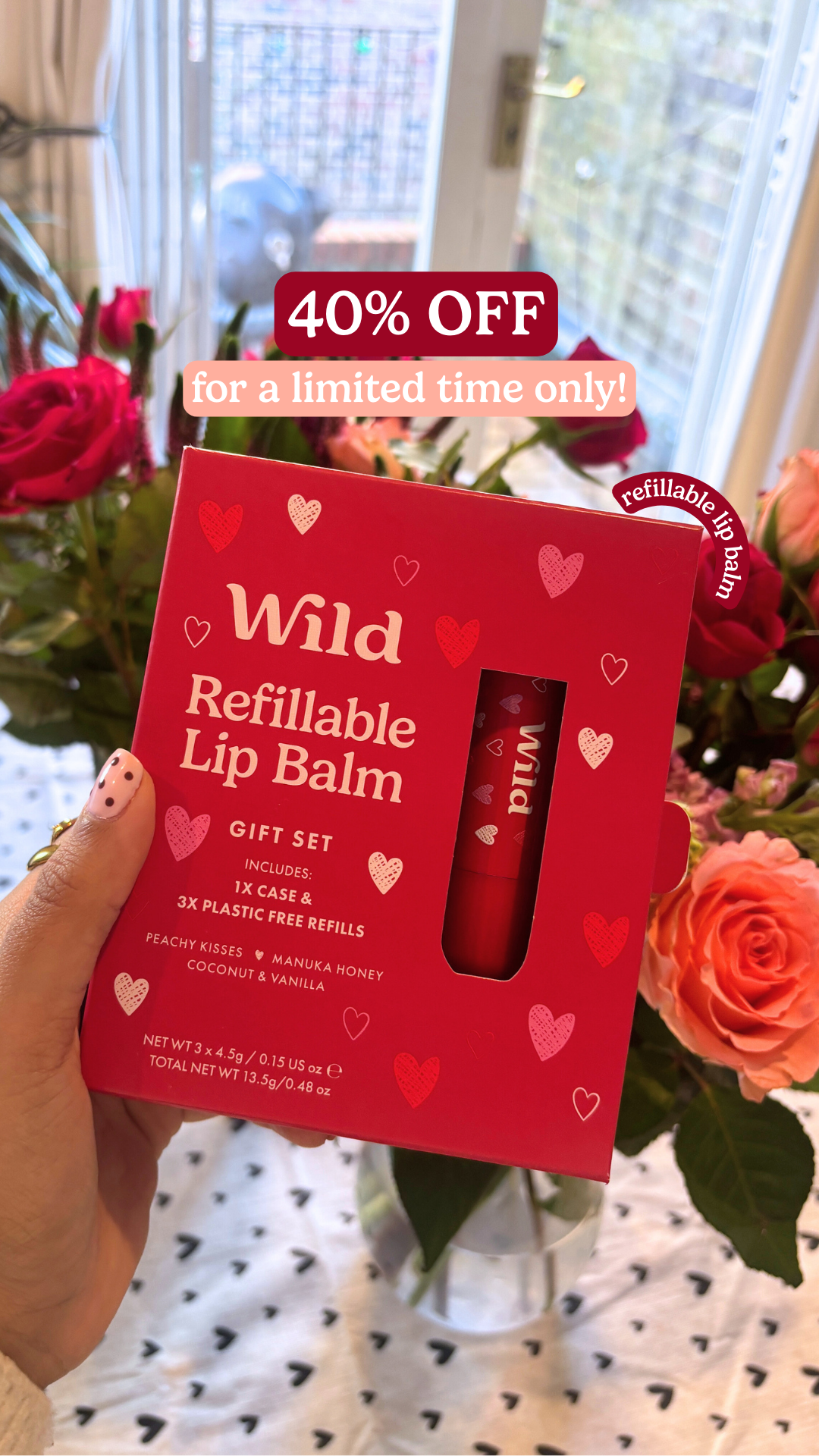 Wild Facebook ad: Refillable personal care that will steal their heart