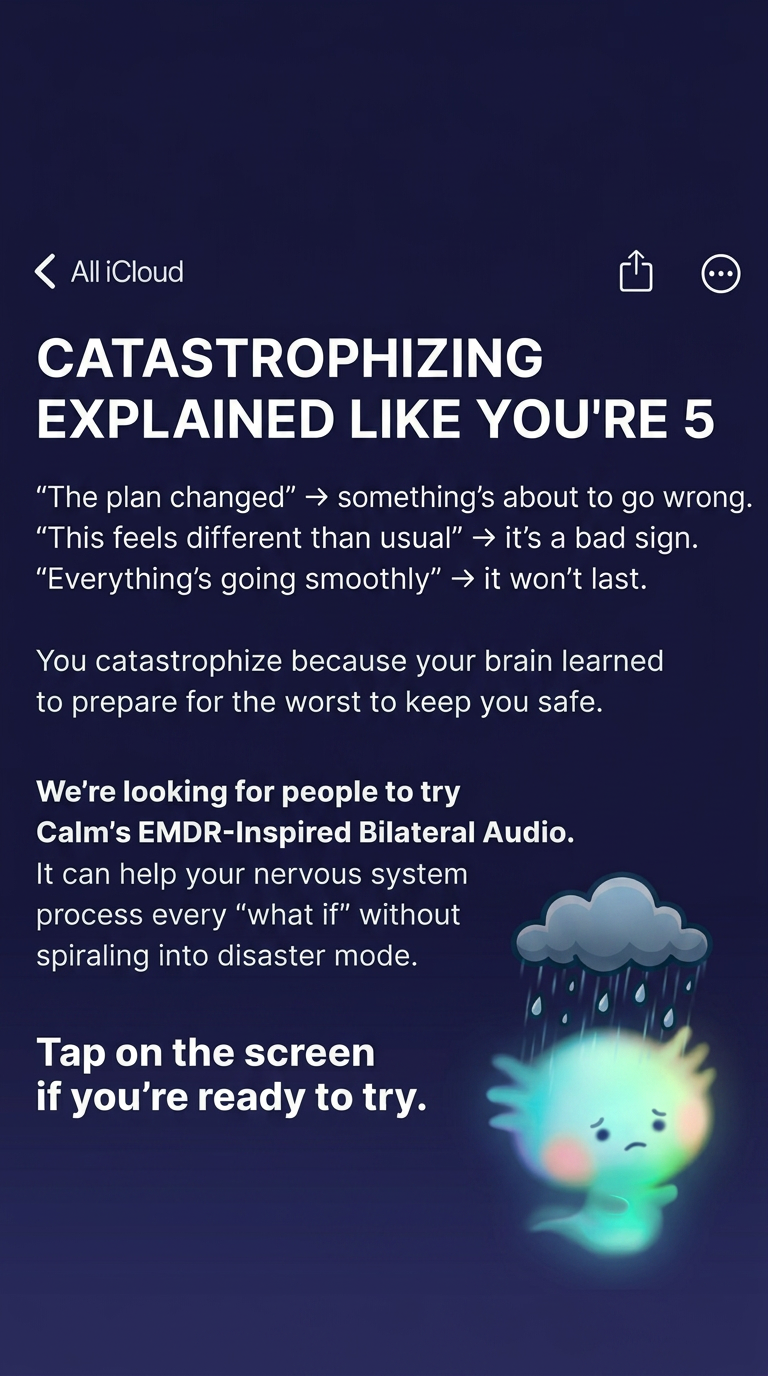 Calm Facebook ad