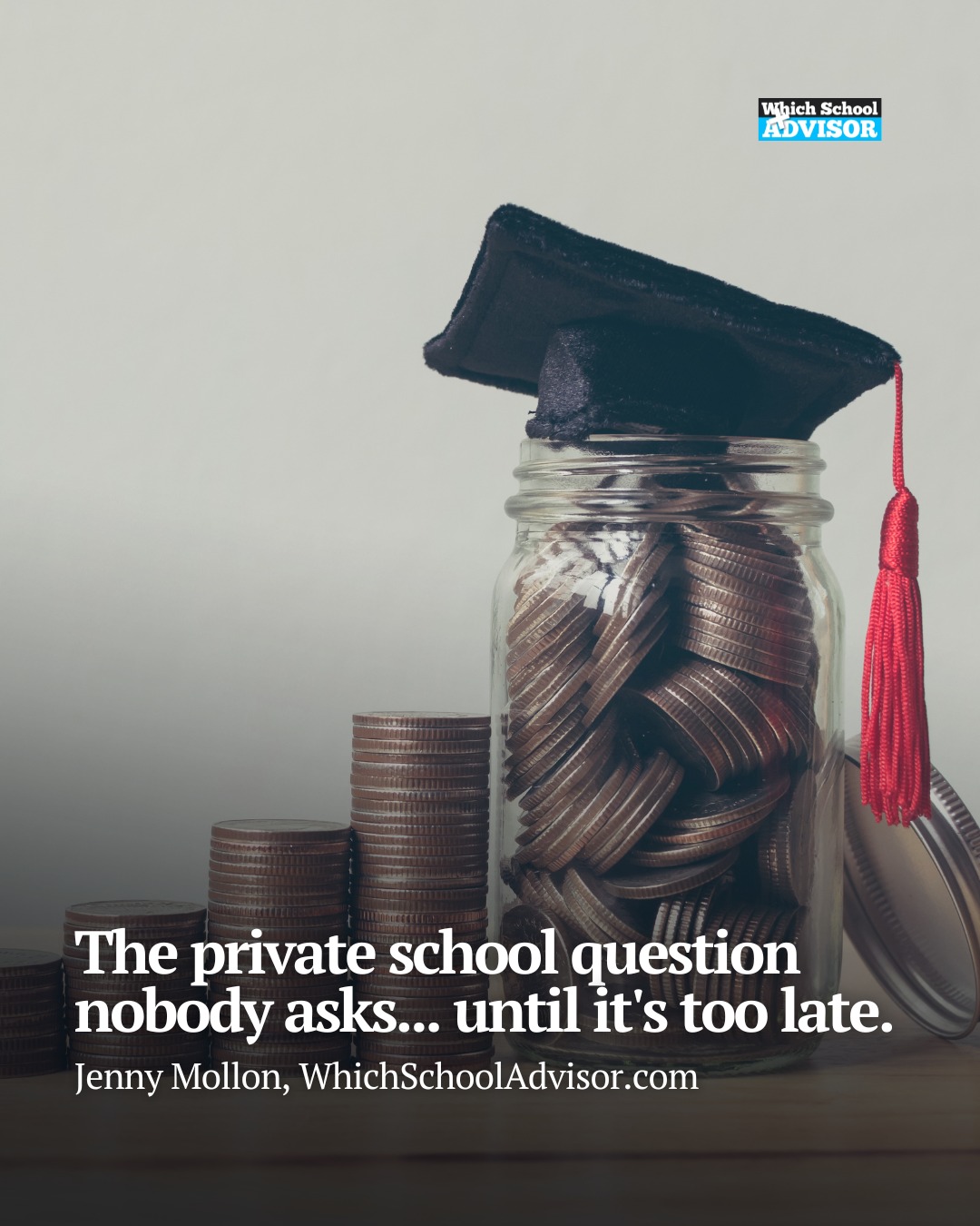 Whichschooladvisor.com UK Facebook ad: Would a school's financial health influence your decision…