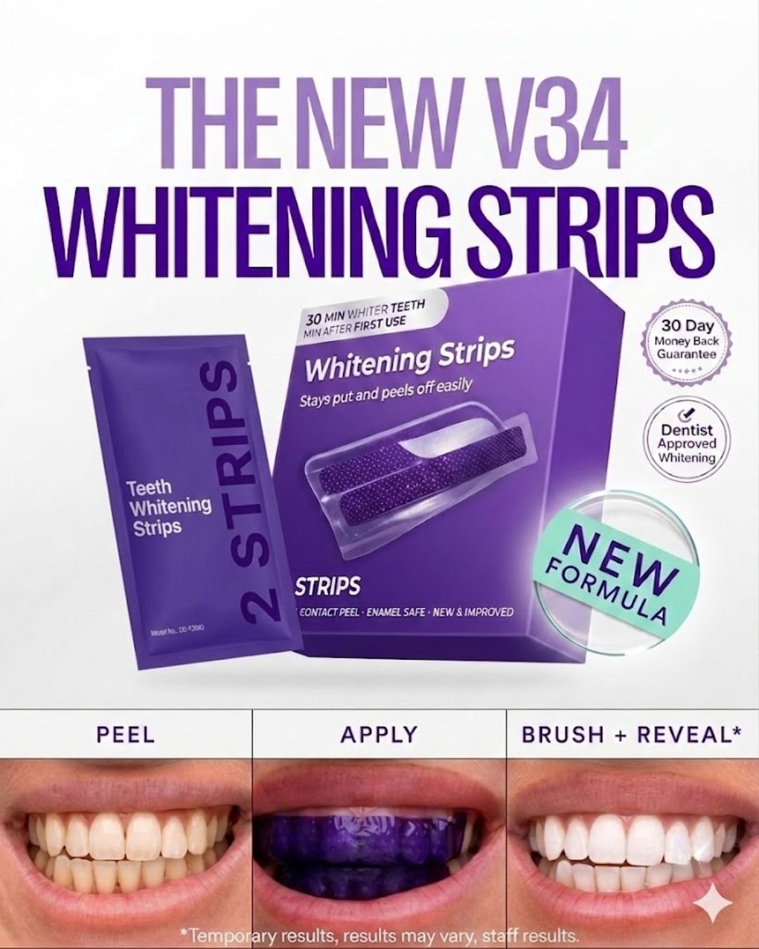 Healthy Living Hacks Facebook ad: This Strip Is Being Called At-Home Dentist Whitening