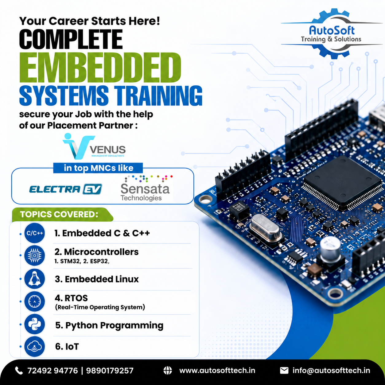 Autosoft Training & Solutions Facebook ad: Complete Embedded Systems Training