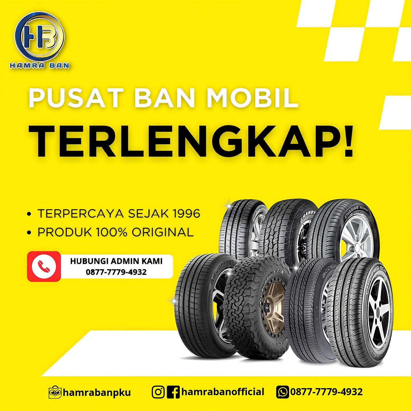 Hamra Ban Pekanbaru Facebook ad: Bingung cari toko Ban mobil yang berkualitas dan…