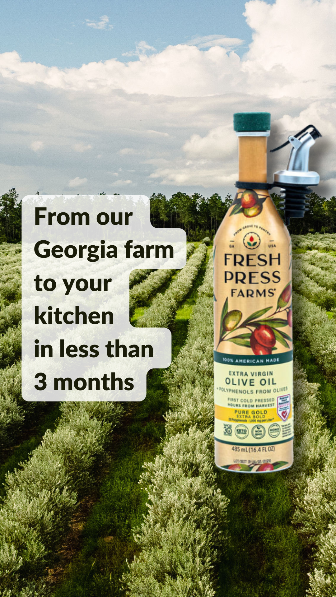 Fresh Press Farms Facebook ad