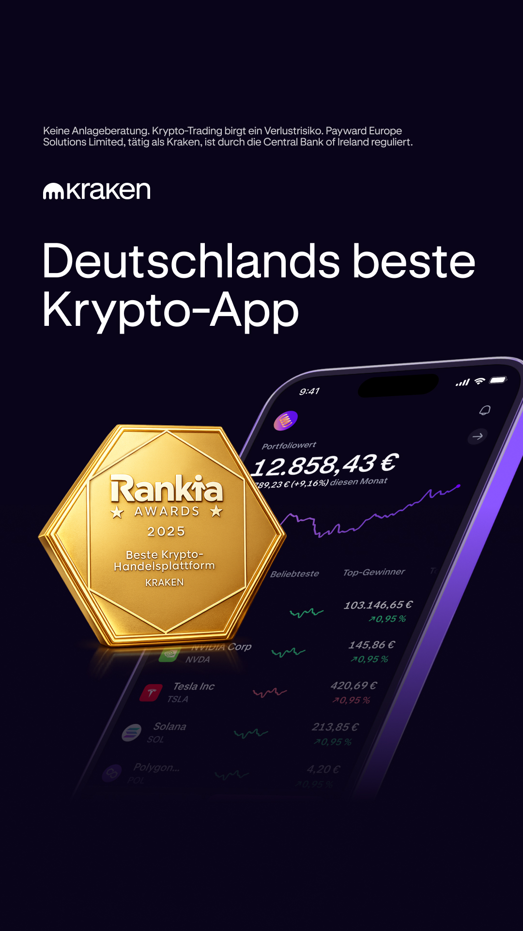 Kraken Digital Asset Exchange Facebook ad from Jan 15, 2026