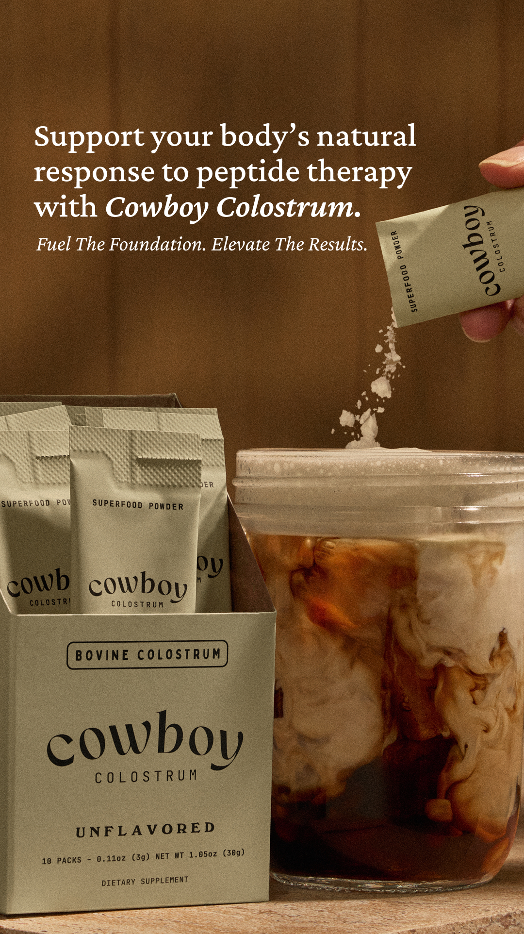 Cowboy Colostrum Facebook ad