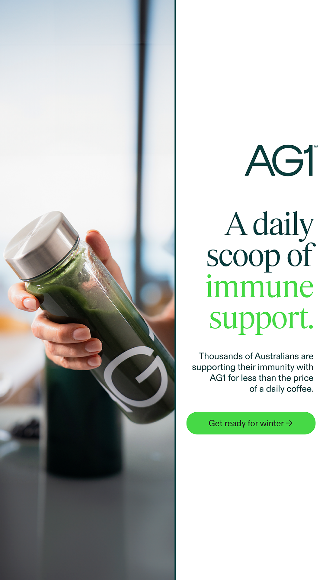 AG1 by Athletic Greens Facebook ad