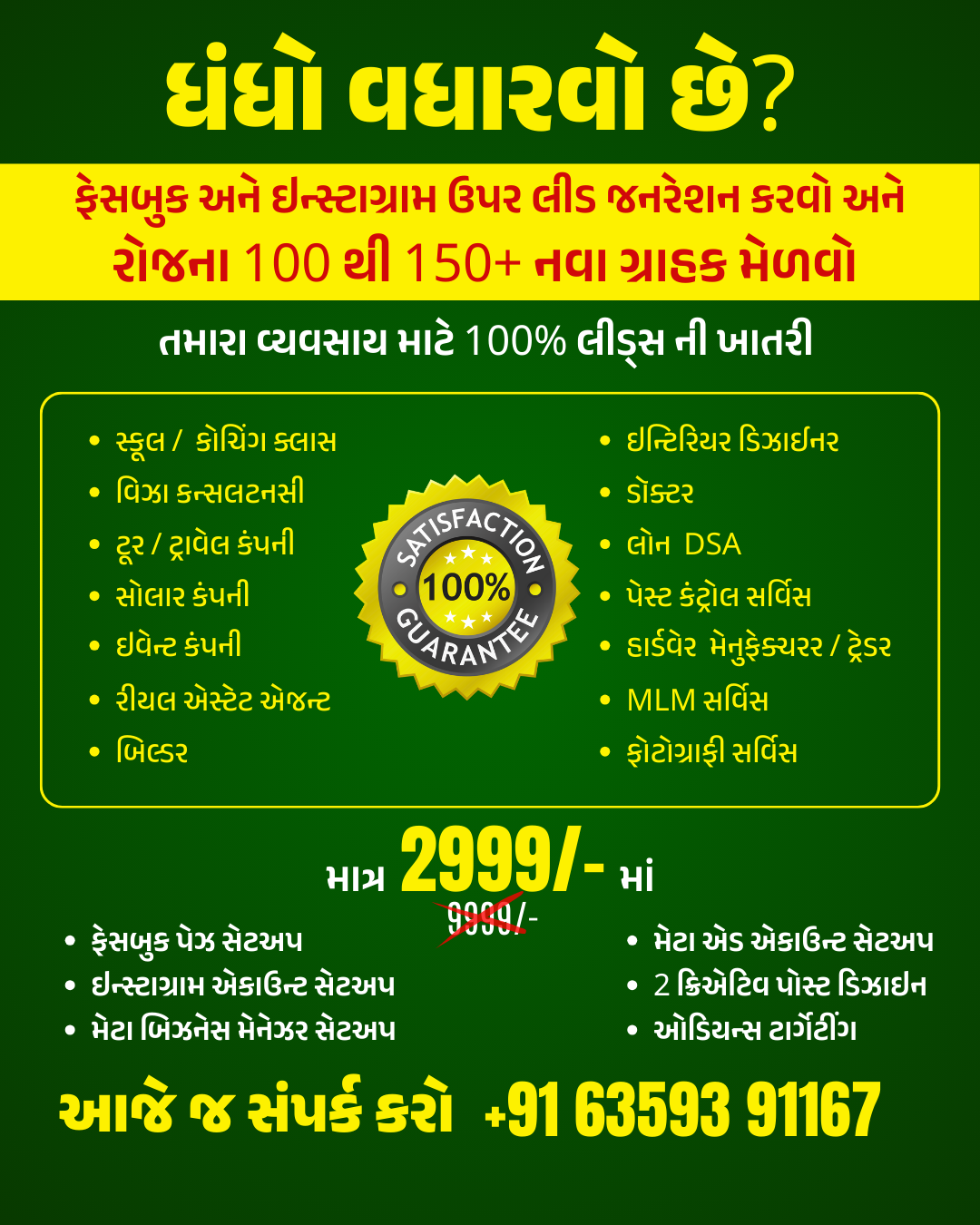 Microlevel Solution Facebook ad: ₹2999/- માં Lead Generation Campaign