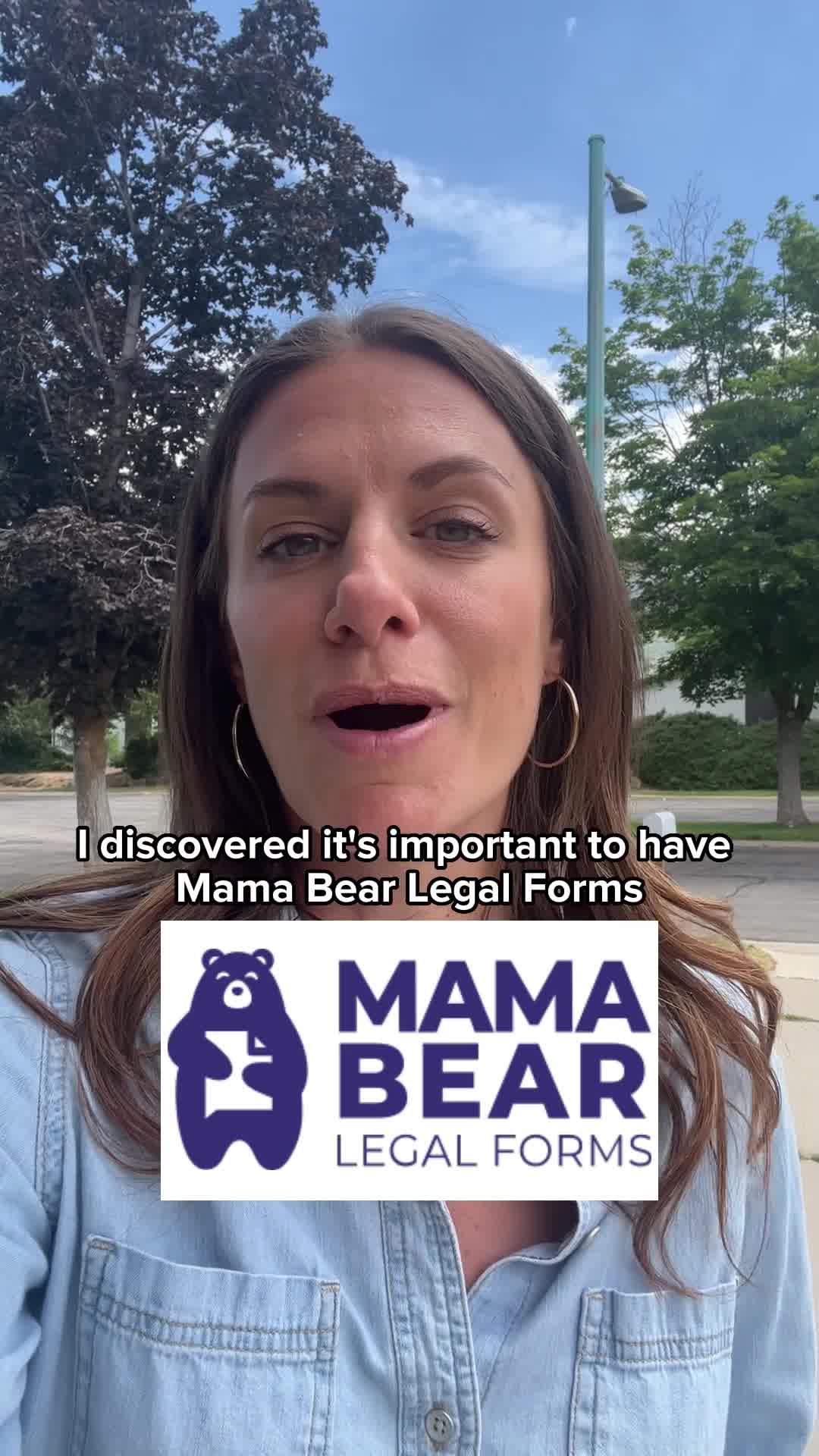 Mama Bear Legal Forms Facebook ad: 10 Minutes Today, Peace of Mind Tomorrow