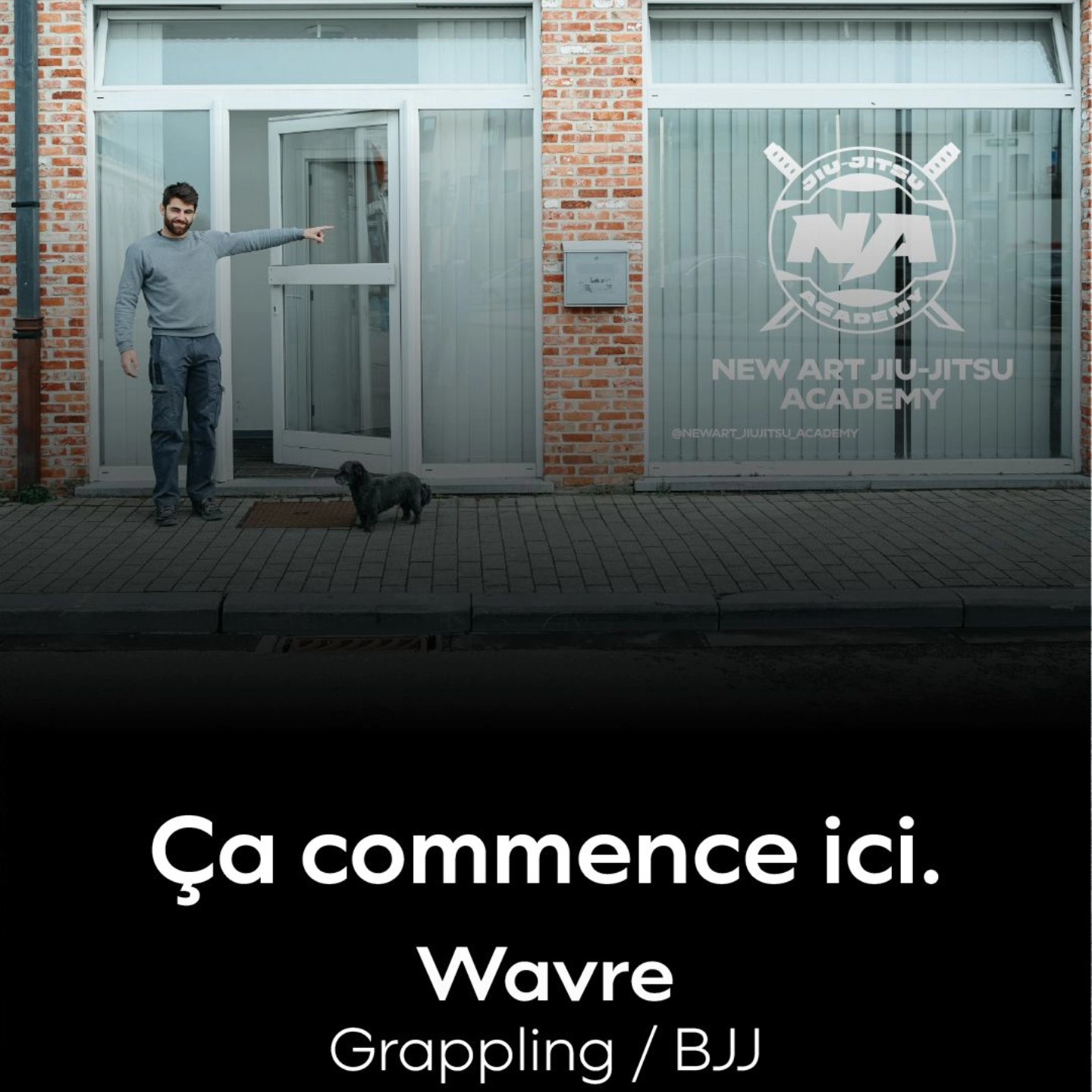 New Art Jiu-jitsu Academy Facebook ad: J'OUVRE MA PROPRE SALLE