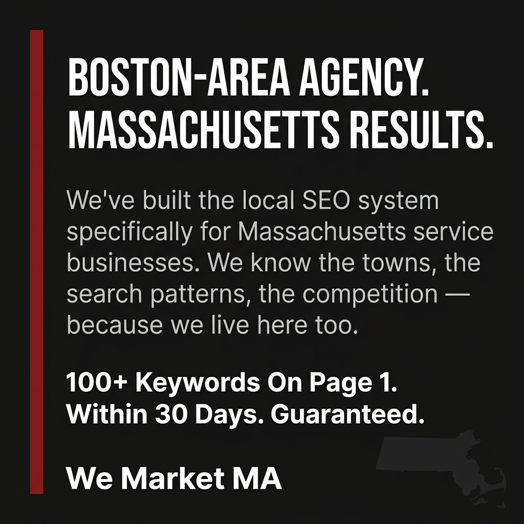 We Market MA Facebook ad: Your Local Marketing Pros