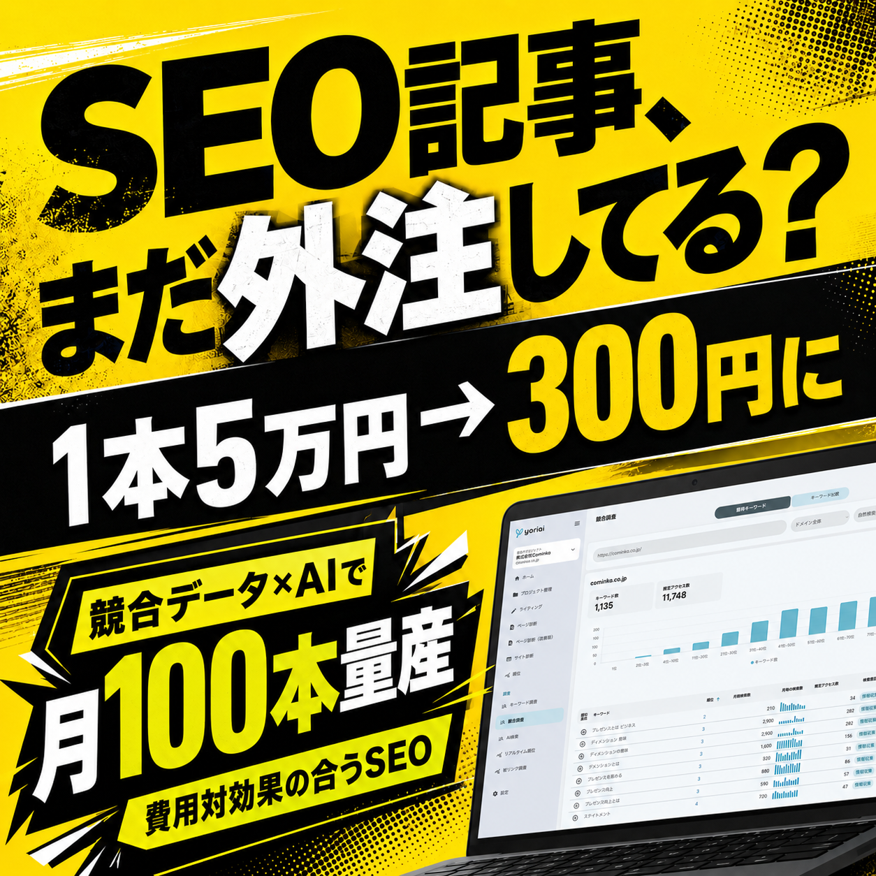 月額3万円でプロのseo対策｜yoriaiseo Facebook ad