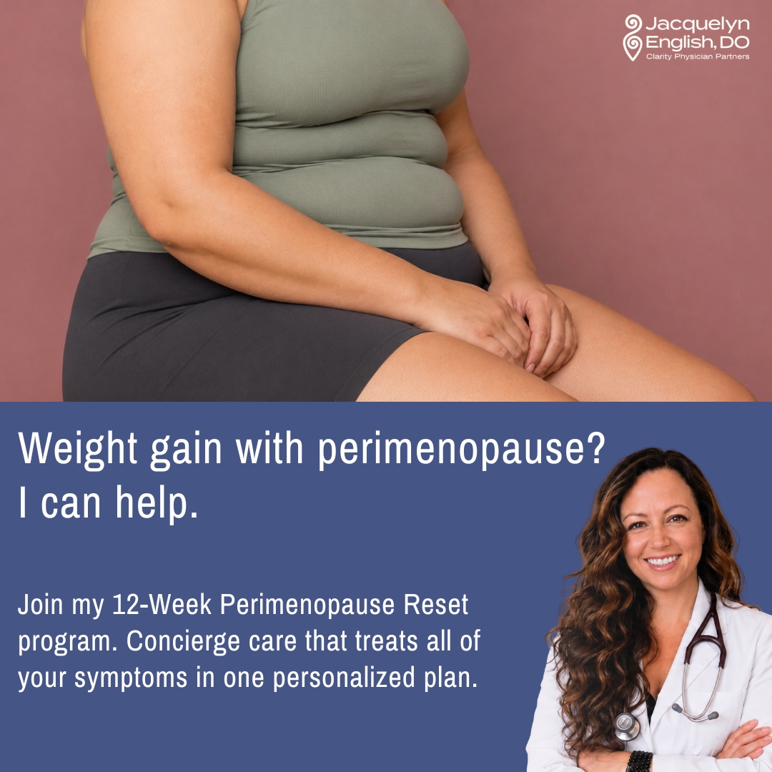 Jacquelyn English D.O. - Perimenopause Specialist Facebook ad: Start Feeling Like Yourself Again