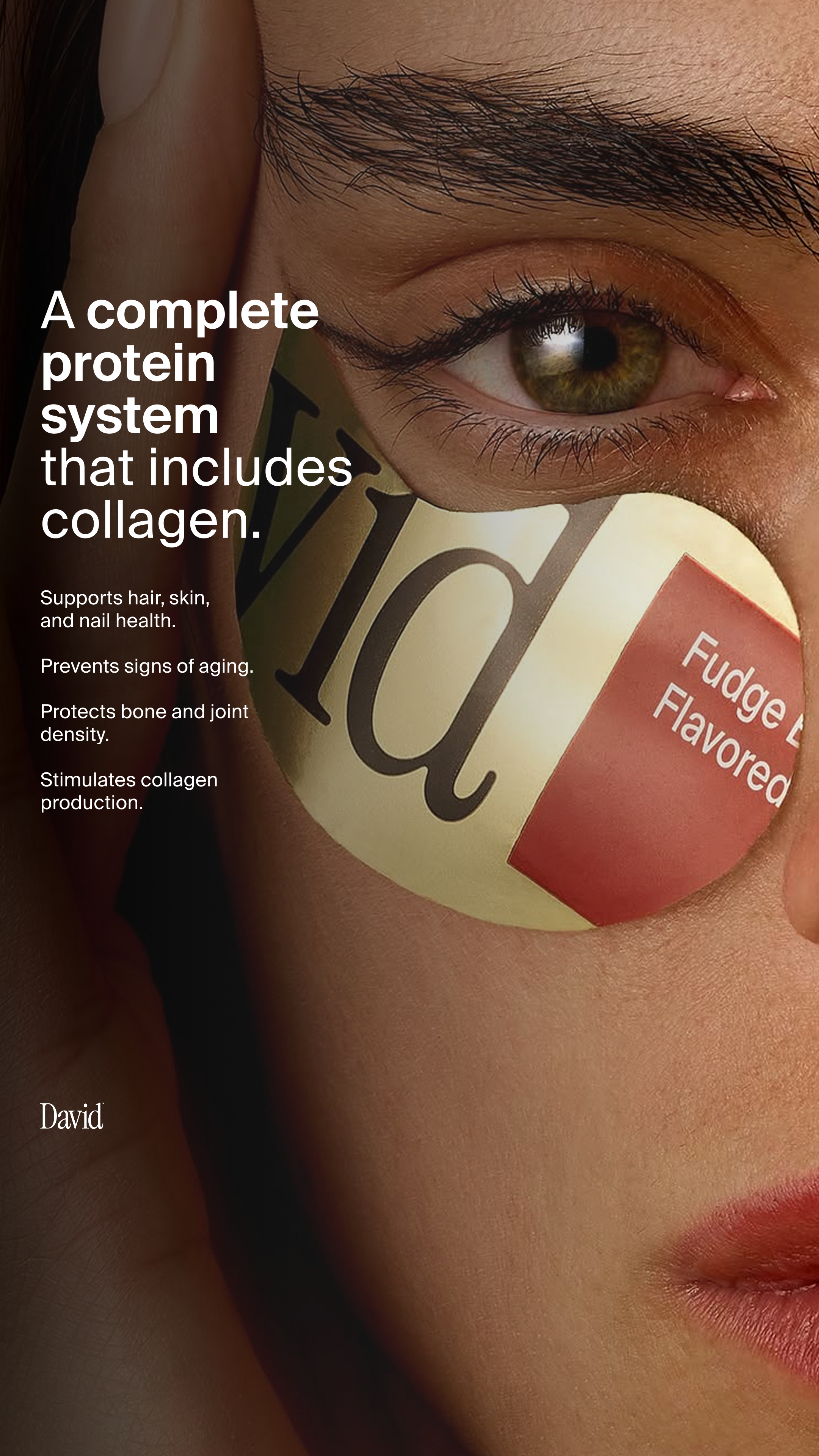 David Protein Facebook ad
