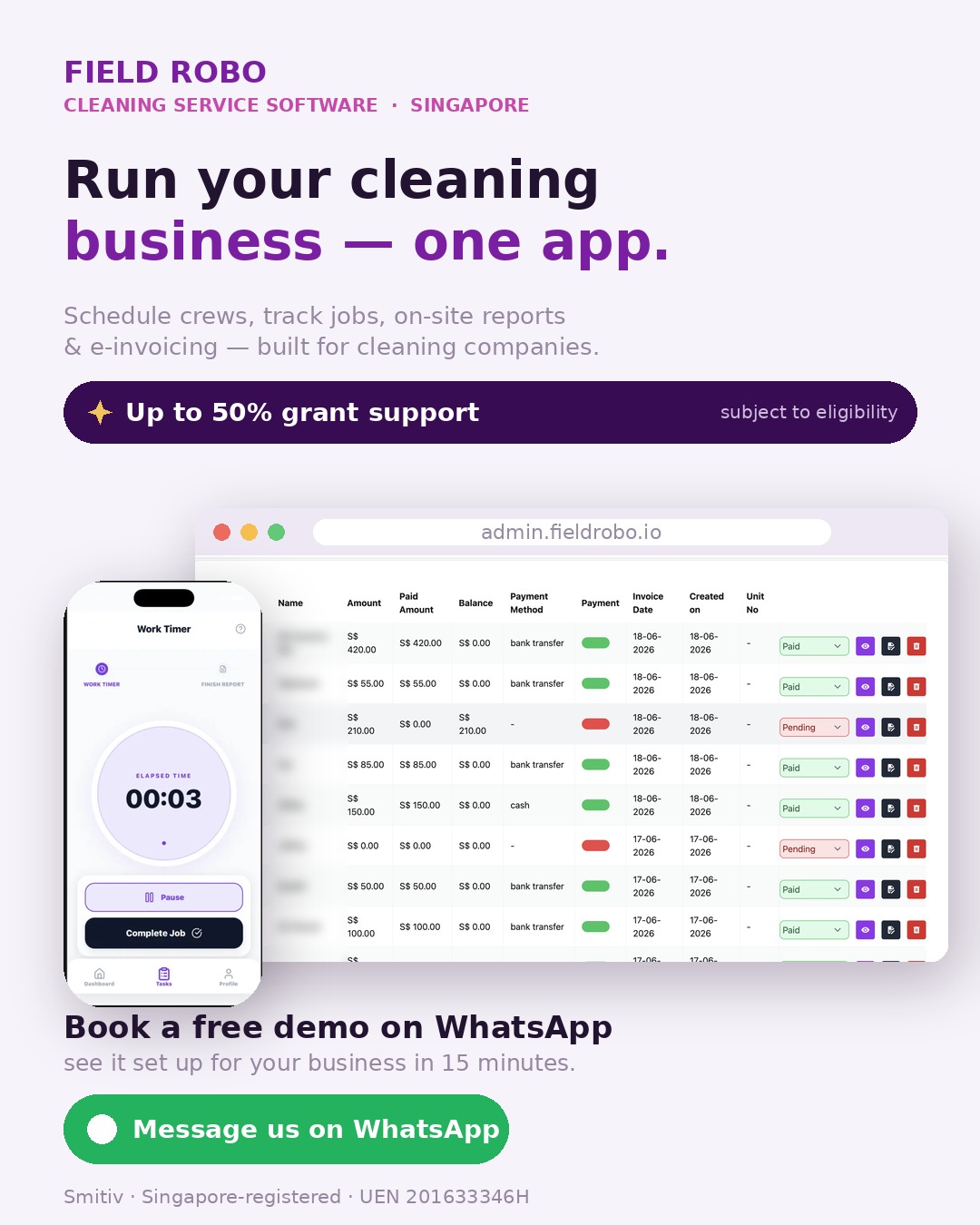 Smitiv Mobiles Technologies Pte Ltd Facebook ad