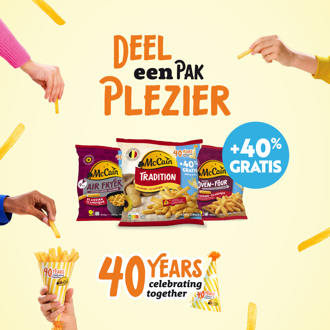 McCain Belgium Facebook ad from Jan 12, 2026