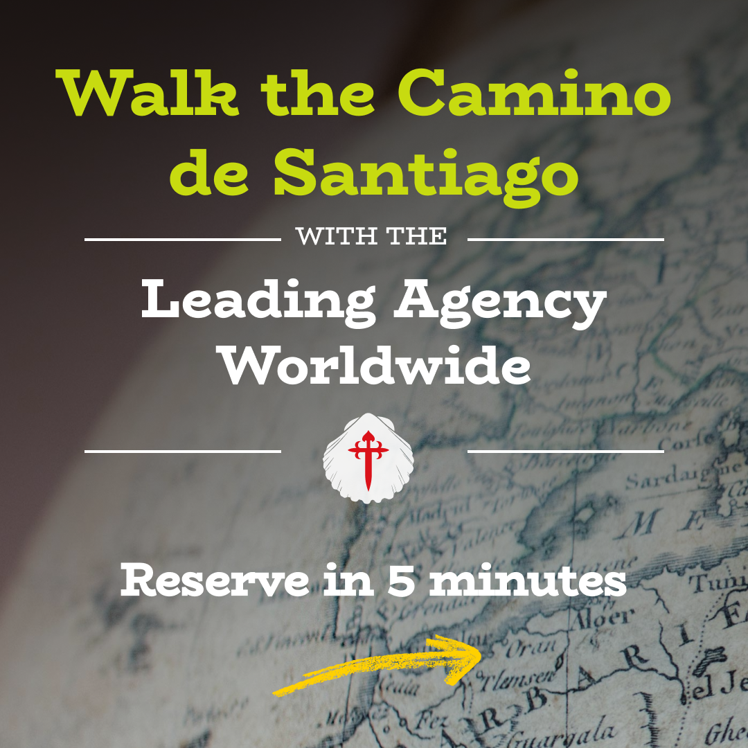 Pilgrim Camino de Santiago Facebook ad: Book Your Camino de Santiago with the Leading Agency