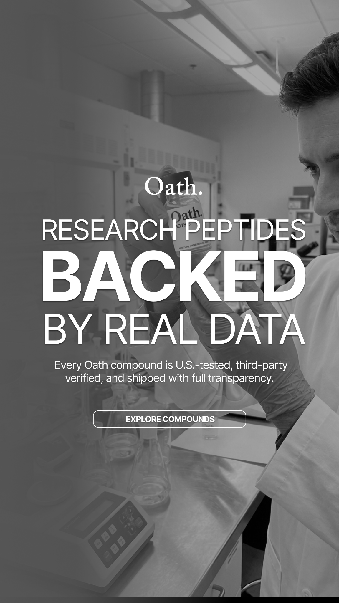 Oath Peptides Facebook ad