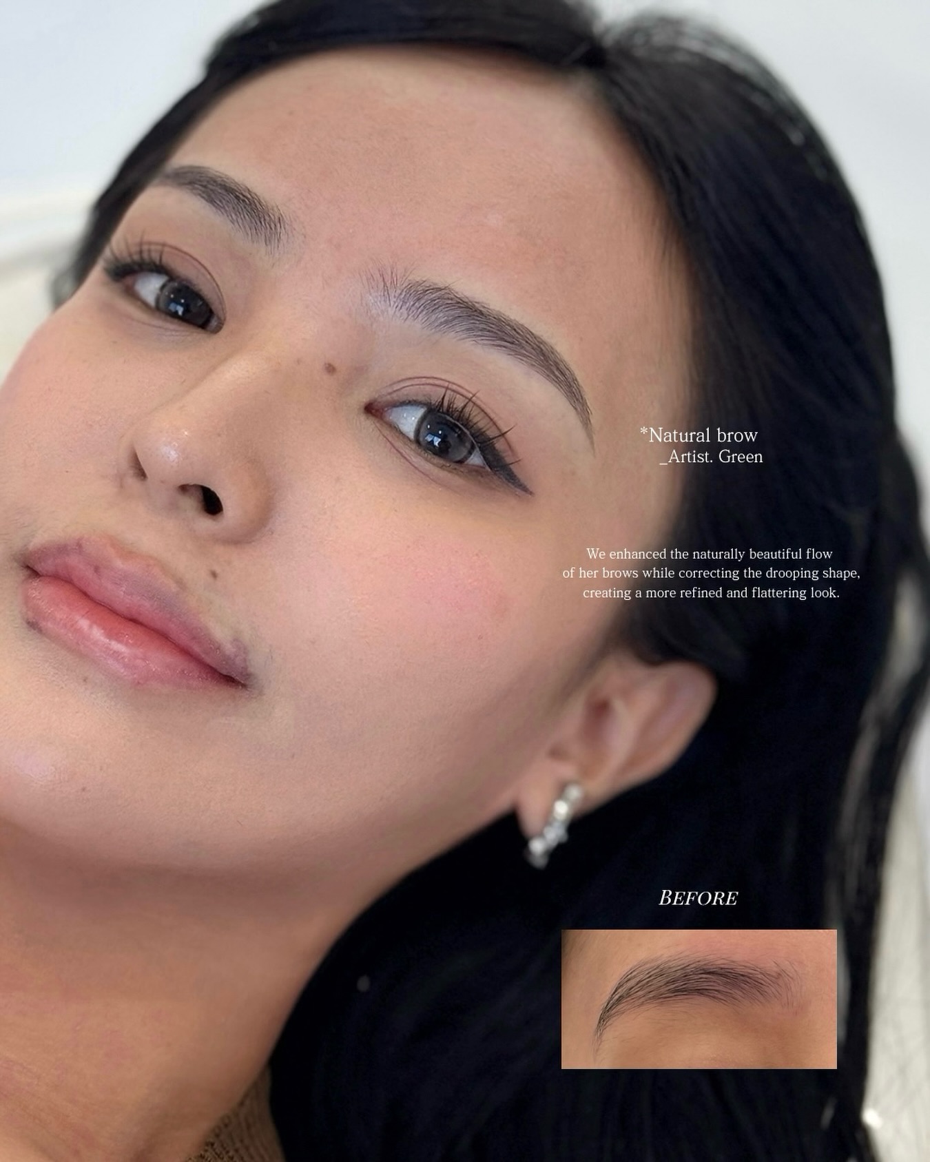 인혜 Facebook ad: We enhanced the naturally beautiful flow of her…
