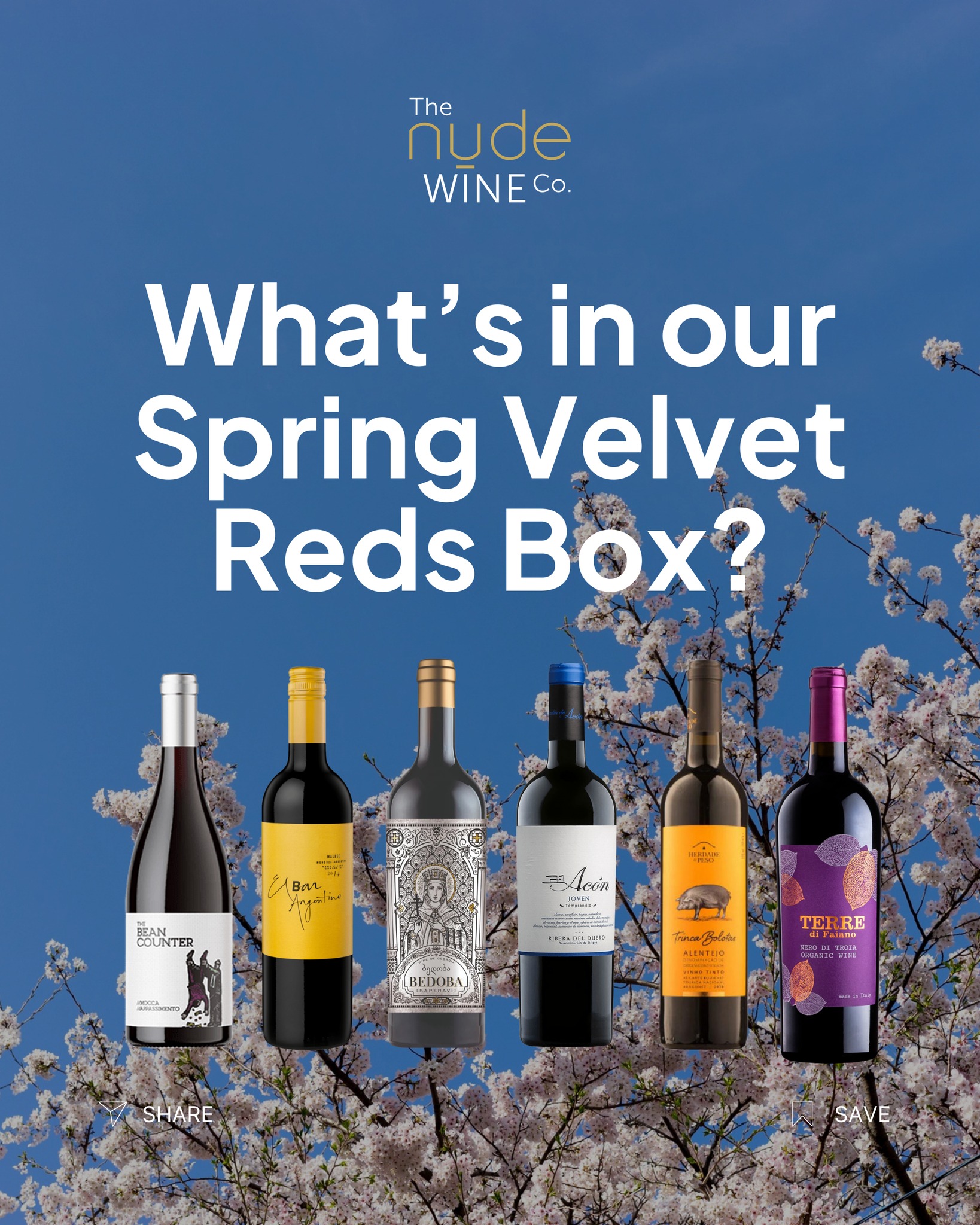 The Nude Wine Co Facebook ad: What's included in our Velvet Reds Box?