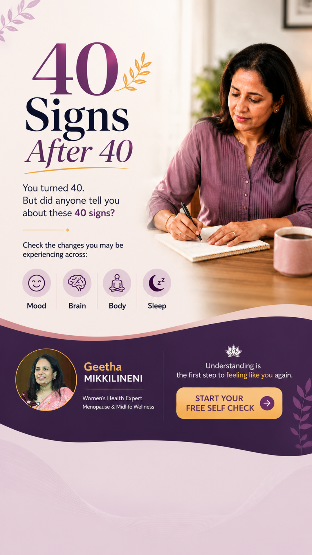 Wellness Coach geetha Facebook ad from Jul 29, 2026