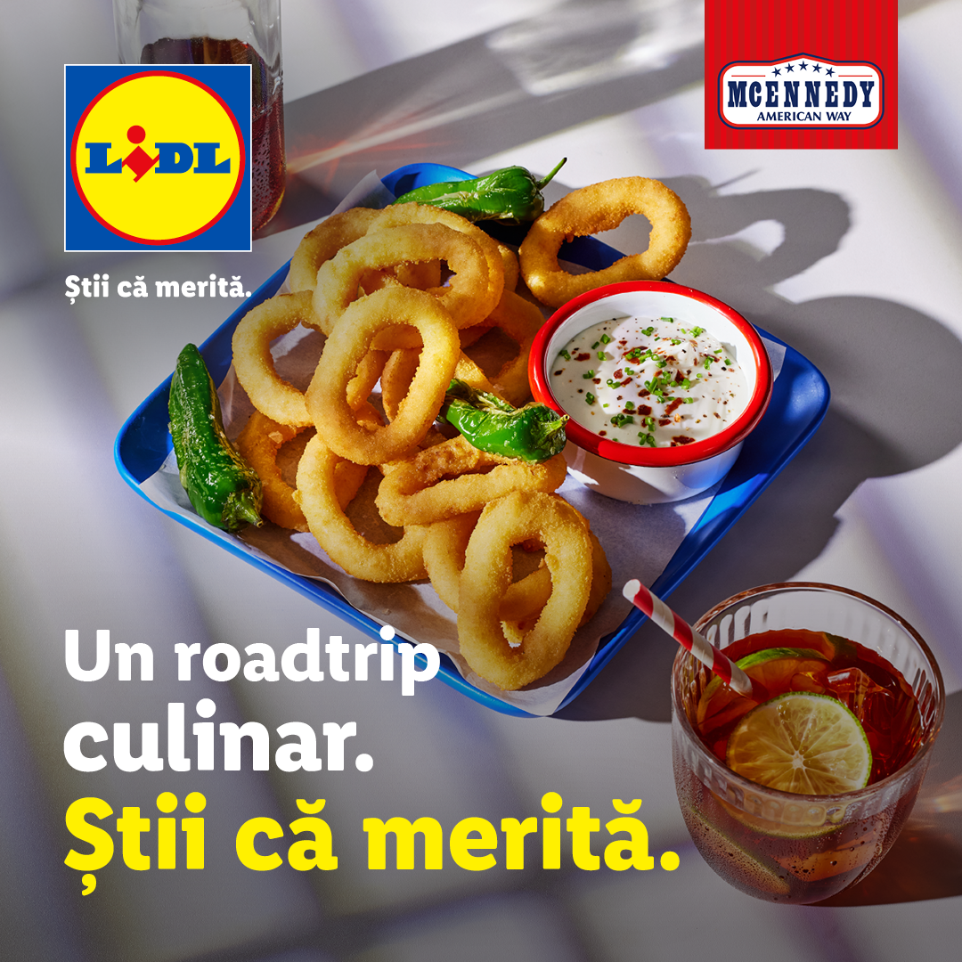 Lidl Romania Facebook ad: Un roadtrip culinar cu deliciile MCENNEDY.