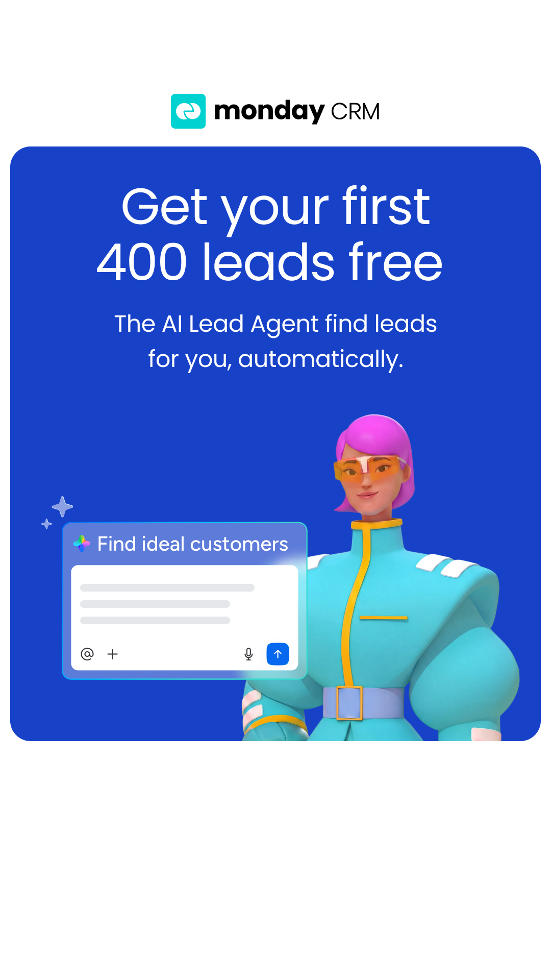 monday CRM Facebook ad