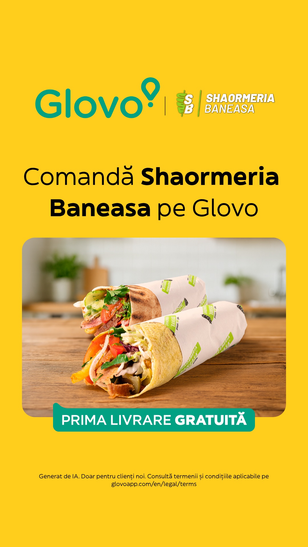 Glovo Facebook ad