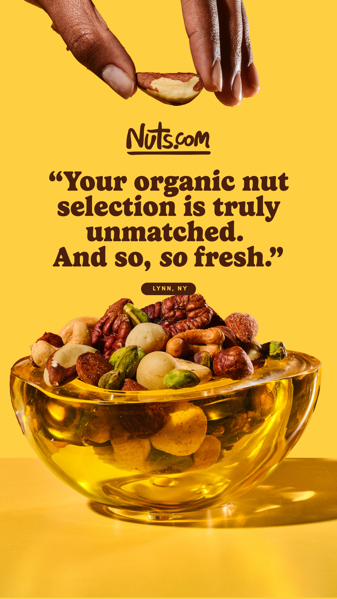 Nuts.com Facebook ad