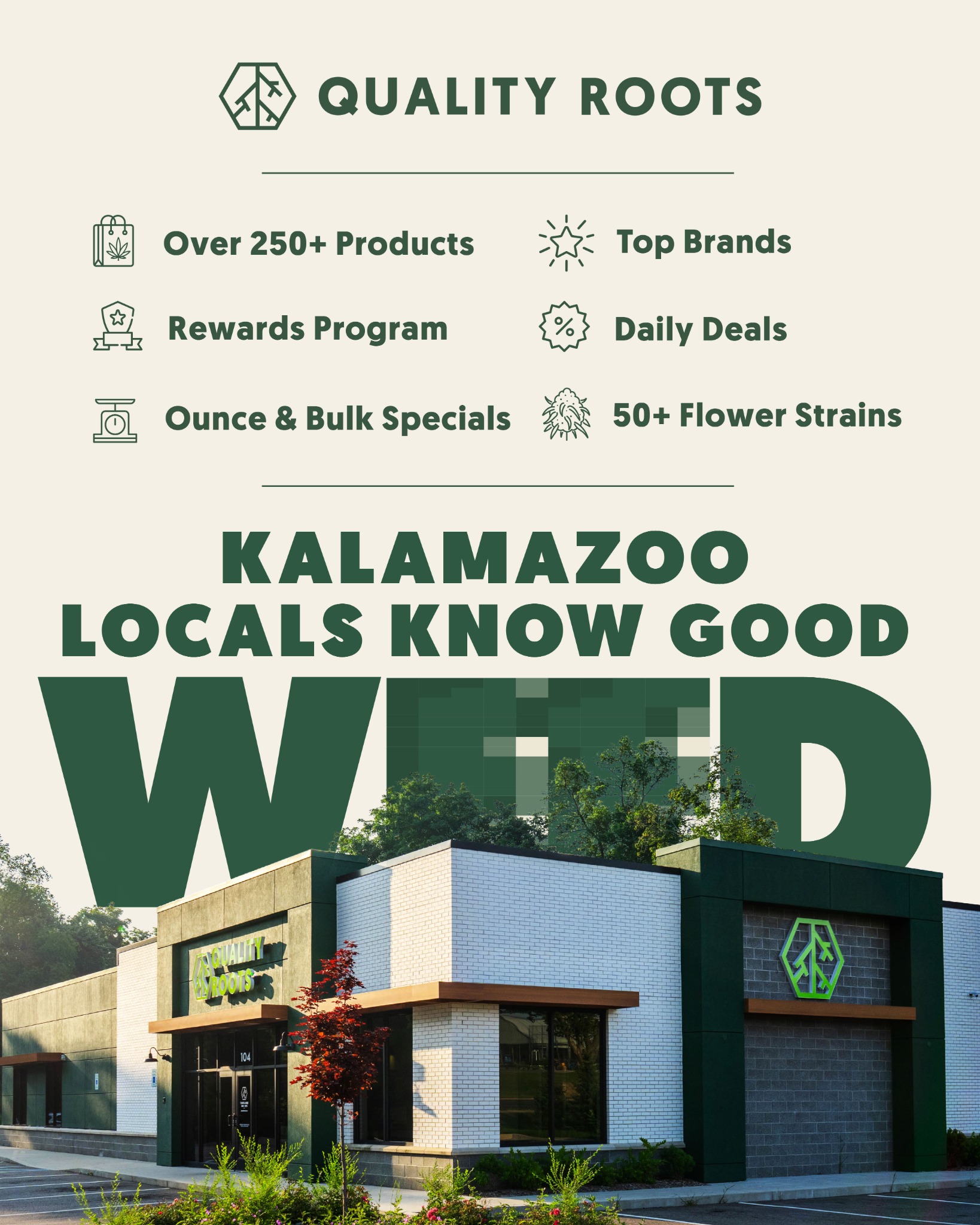 Quality Roots Facebook ad