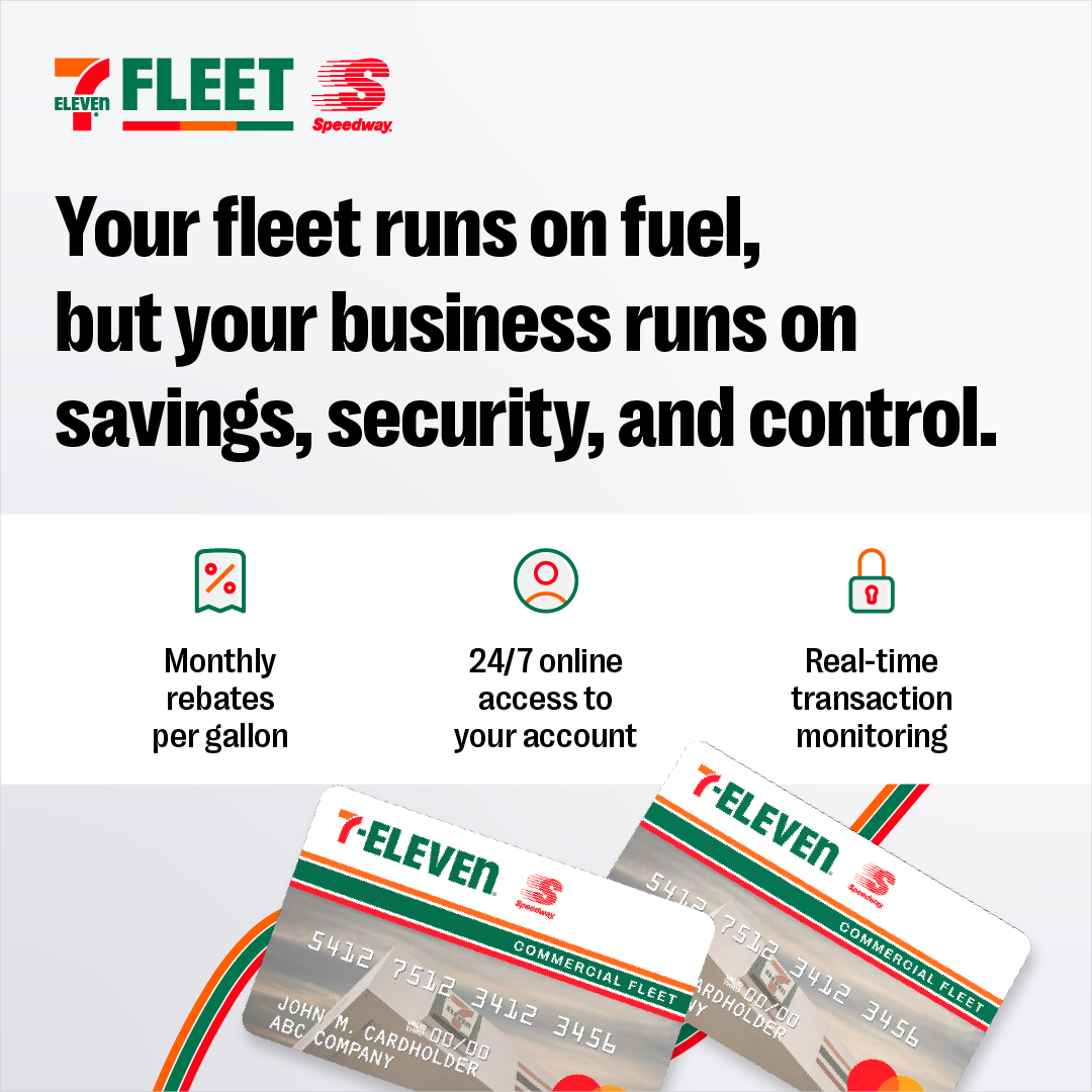 7/11 Fleet Solutions Facebook ad from Nov 17, 2025