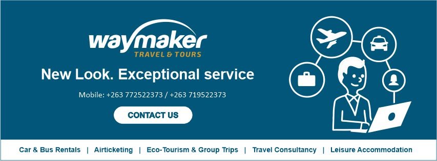 Waymaker TOURS Facebook ad: We take you anywhere in Zimbabwe