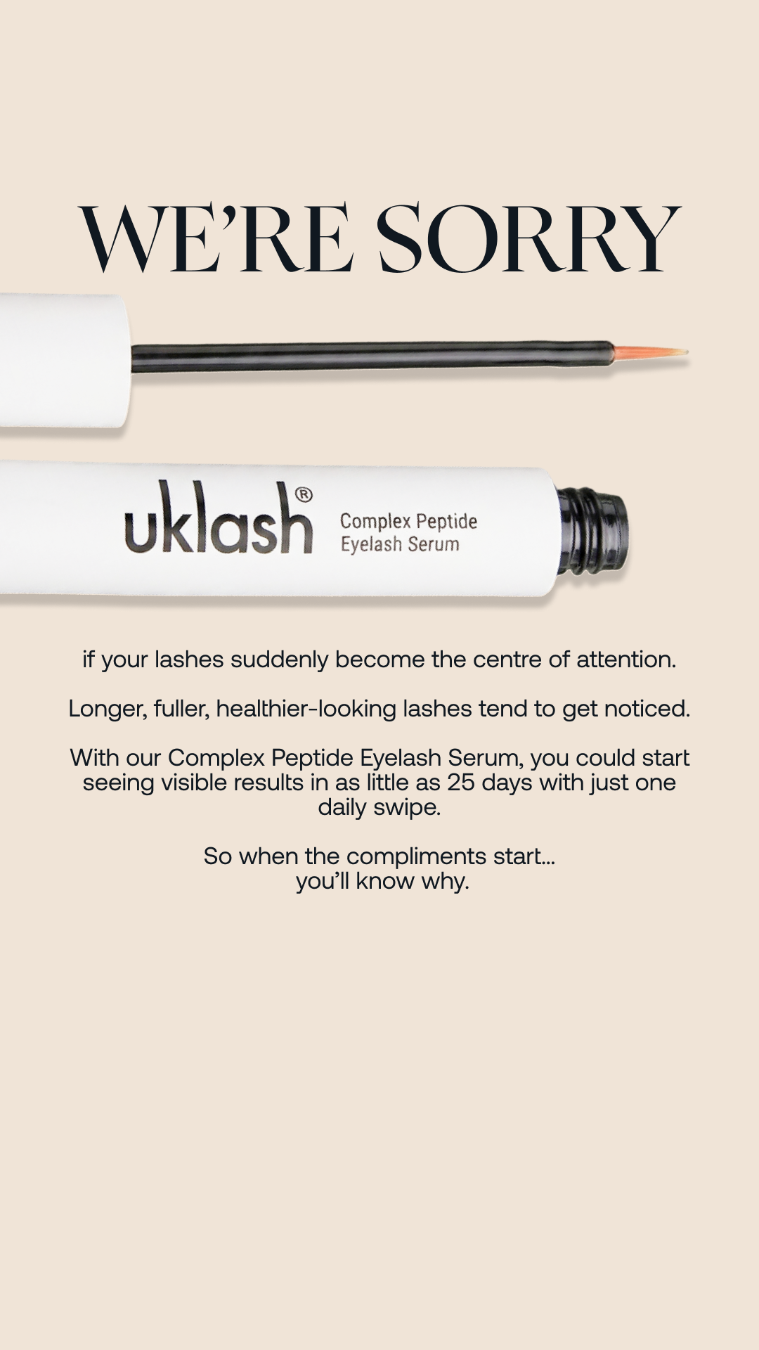 Uklash Facebook ad