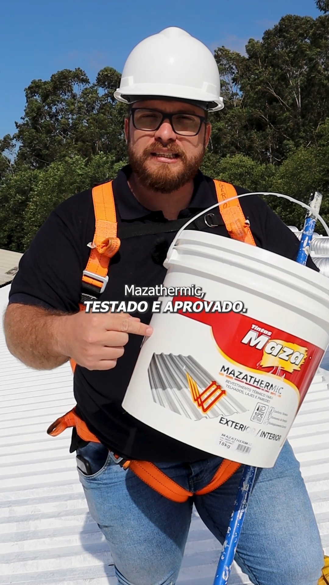Tintas Maza Facebook ad: MAZATHERMIC é um sucesso em todo o Brasil.