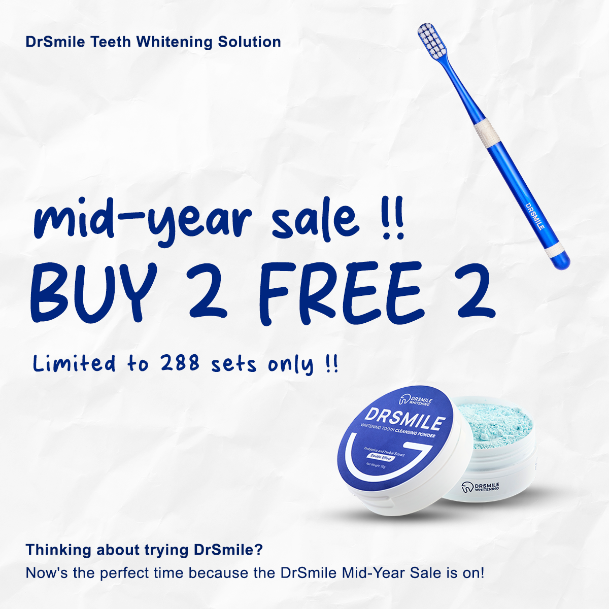 Dr Smile Whitening Solution Facebook ad