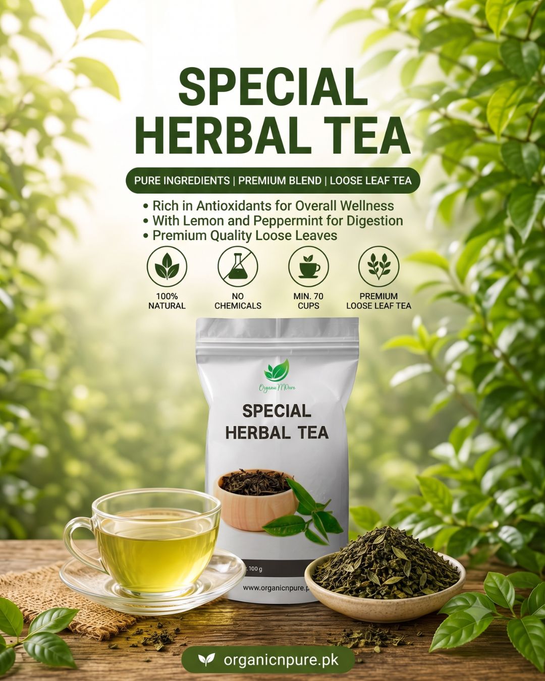 Organic 'N' Pure Facebook ad