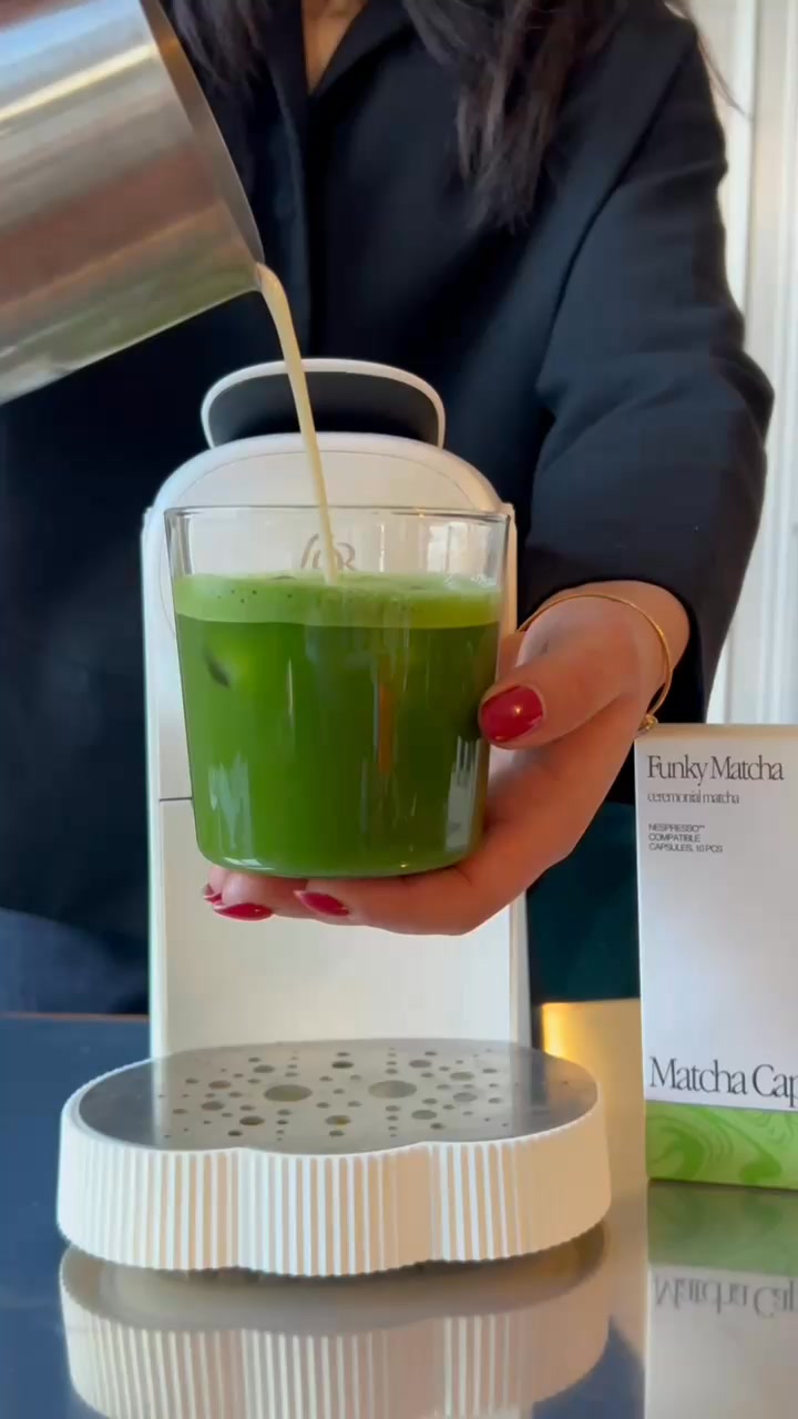 Funky matcha Facebook ad from Aug 10, 2026