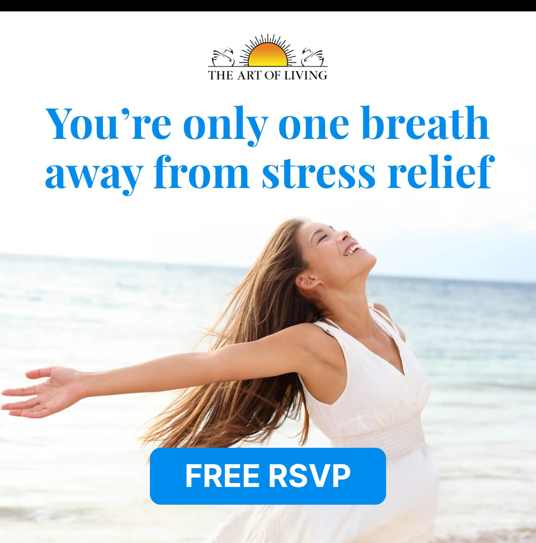 The Art of Living Facebook ad
