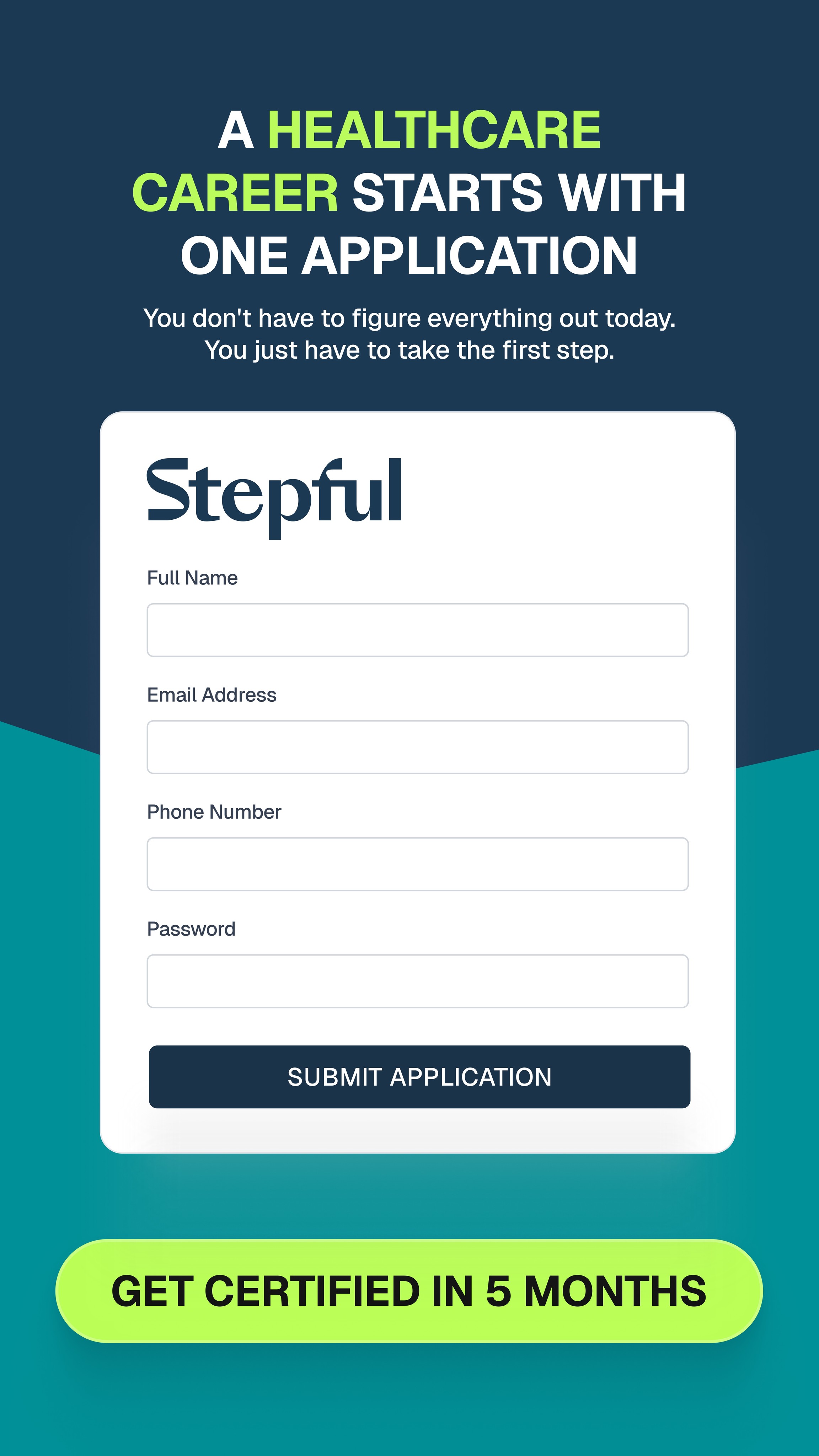 Stepful Facebook ad: Become a Medical Assistant Around Your Life