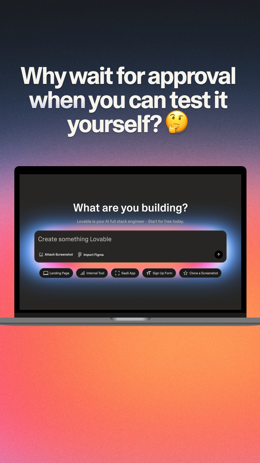 Lovable.dev Facebook ad