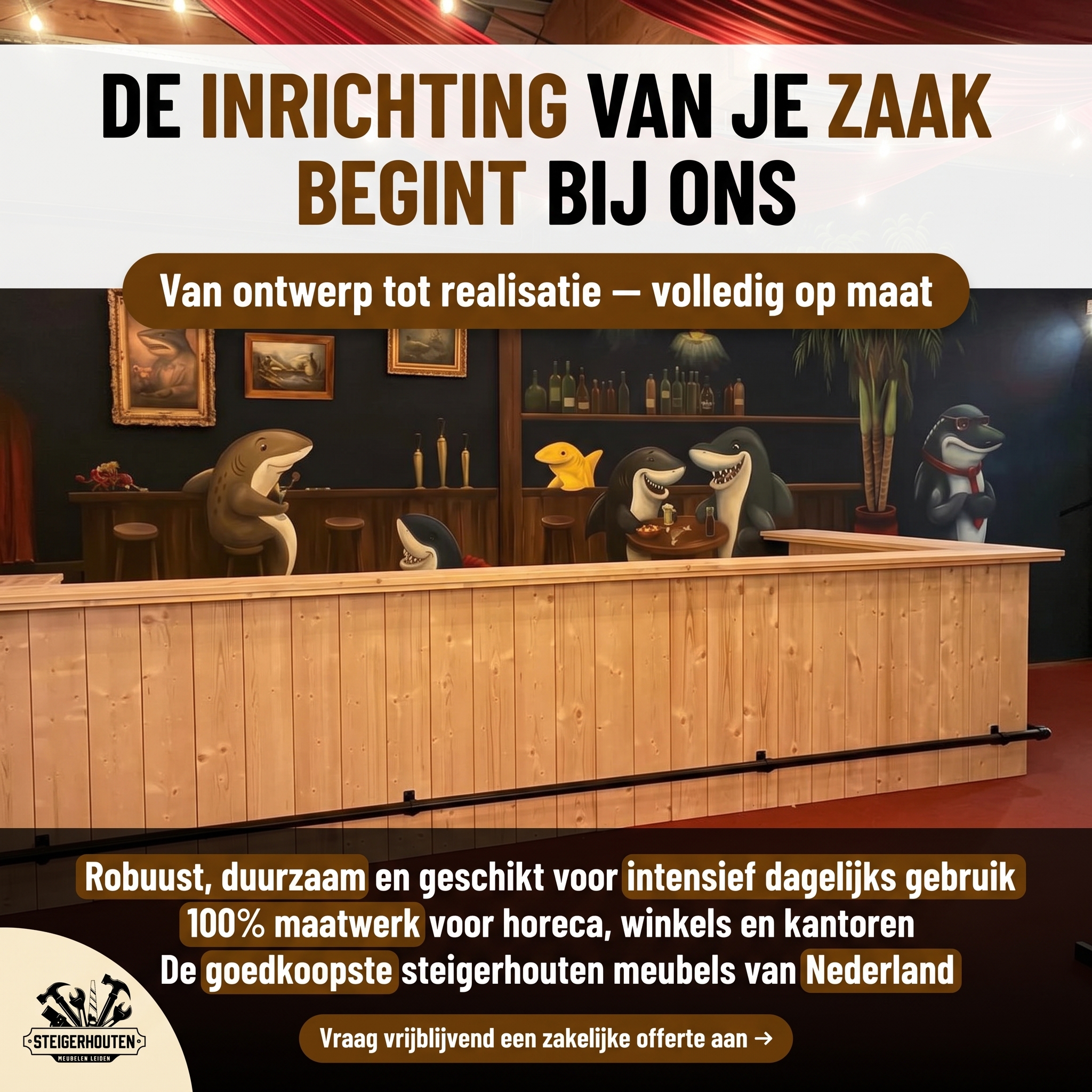 Steigerhouten Meubelen Leiden Facebook ad
