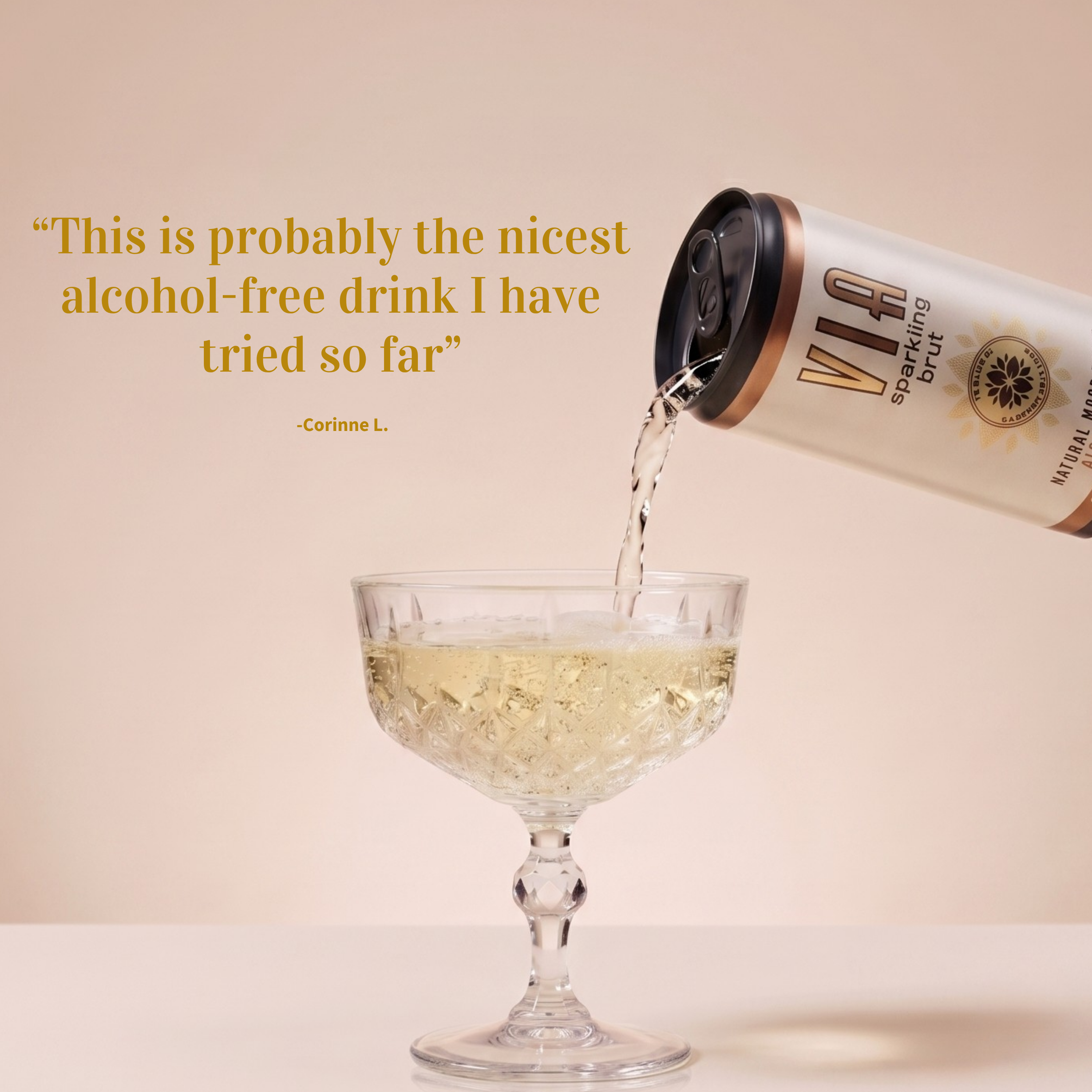 VIA Drinks - natural mood boost, alcohol-free Facebook ad