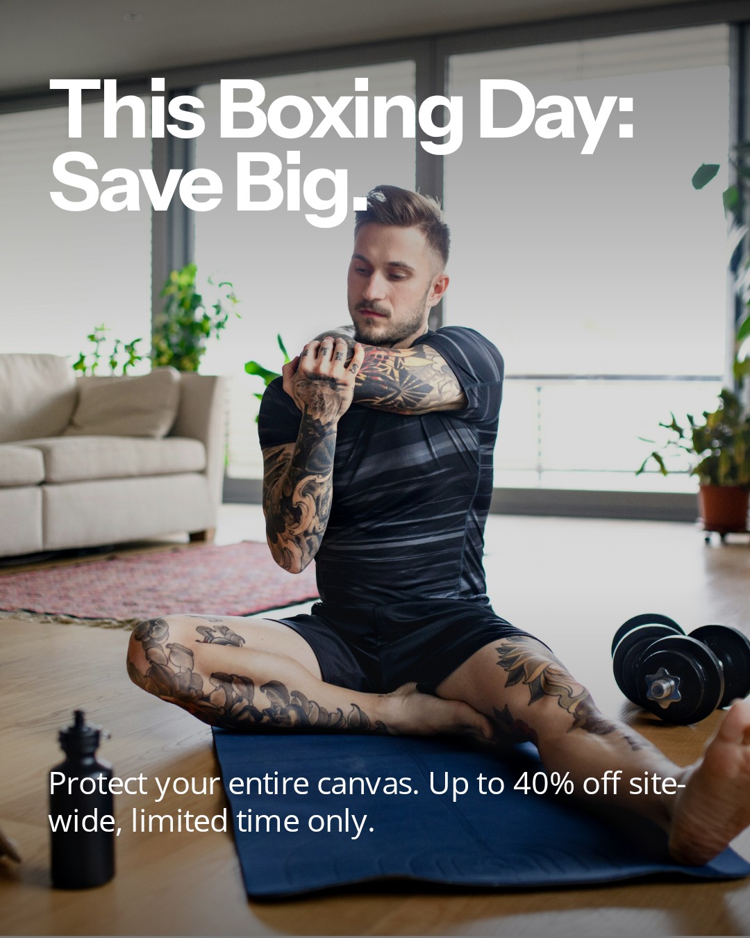 Numbastay Facebook ad: This Boxing Day: Save Big.