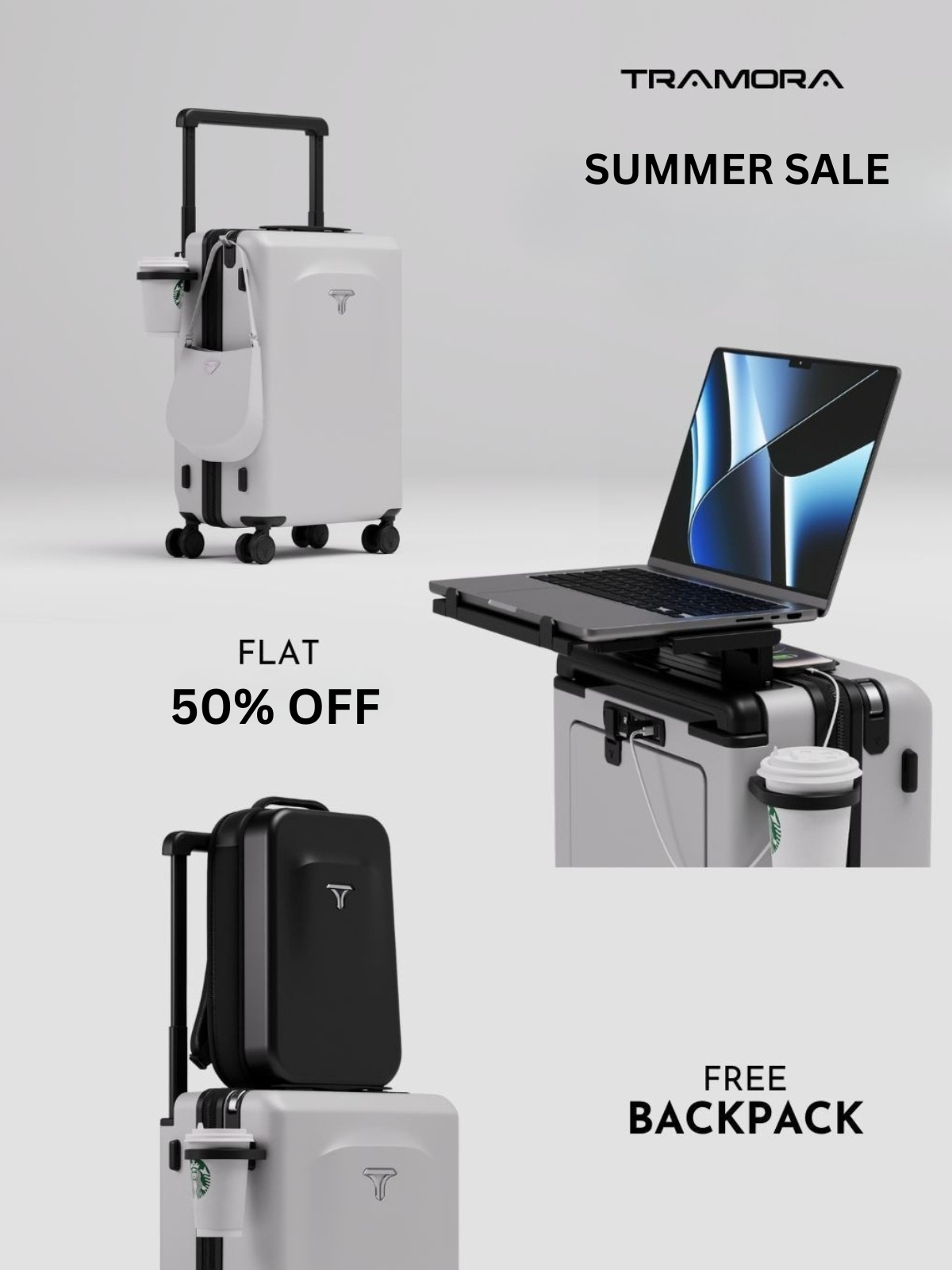 Tramora India Facebook ad: Get 50% OFF + FREE Backpack